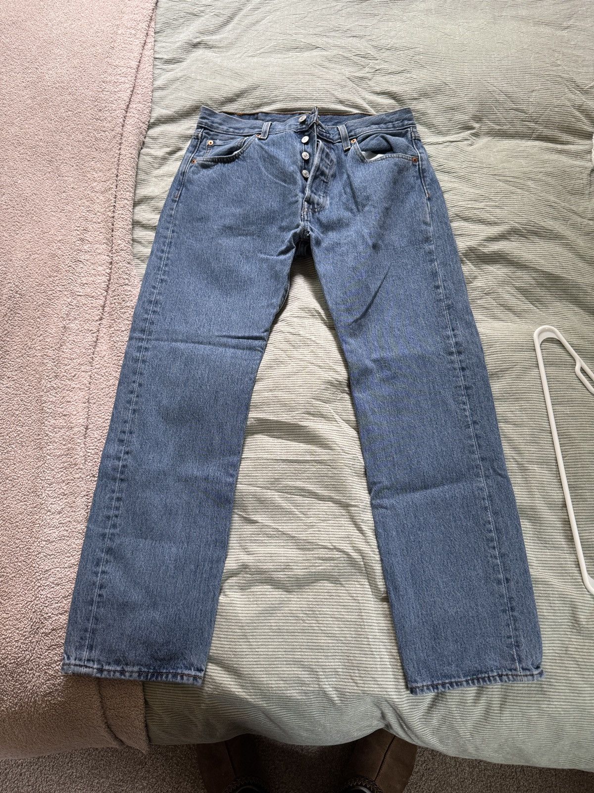 Levi's Levi’s 501 Blue Denim Jeans 32x30 Size US 32 / EU 48 - 1 Thumbnail