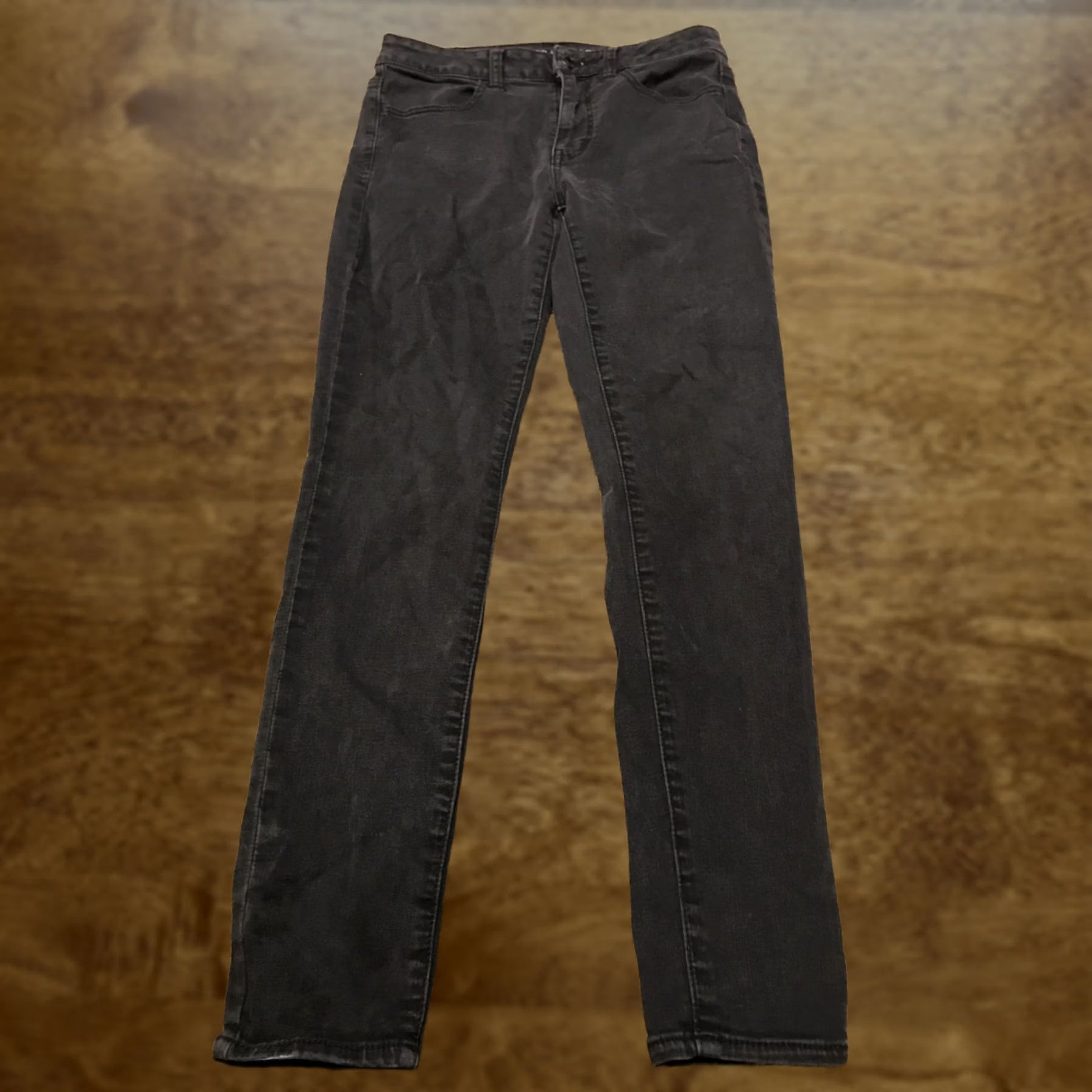 American Eagle Outfitters american eagle outfitters jeans Jegging Slim Womens 6 Black Hi Rise 29in Inseam Denim Pocket B15 Size 28" / US 6 / IT 42 - 1 Thumbnail