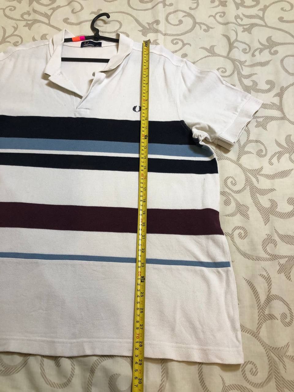 Fred Perry Vintage Fred Perry Classic Fit Striped Polo Size US XXL / EU 58 / 5 - 7 Thumbnail