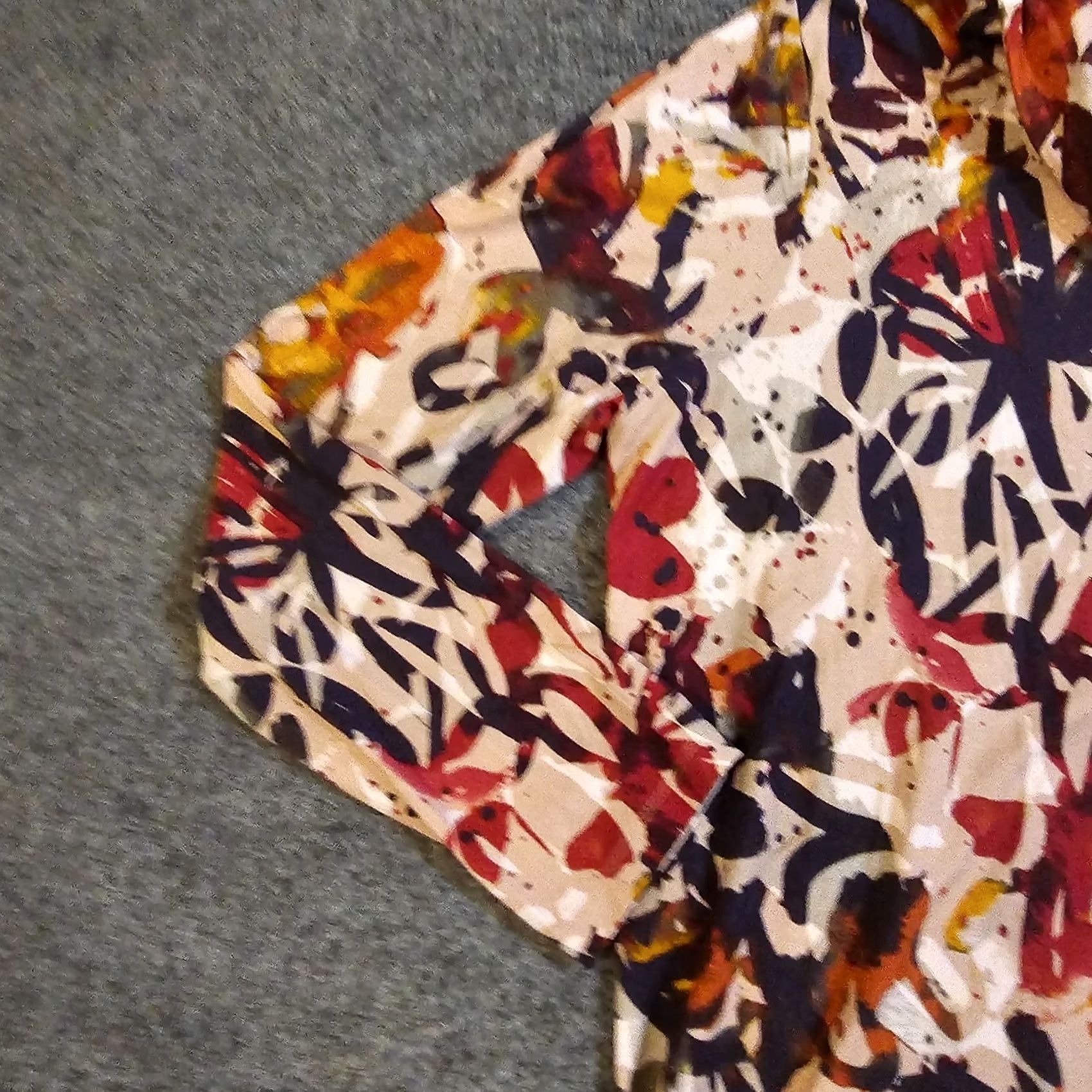 Vintage LOGO Lori Goldstein Top Womens 1X Pink Floral Cowl Neck Stretchy Casual Career Shirt Size XL / US 12-14 / IT 48-50 - 4 Thumbnail