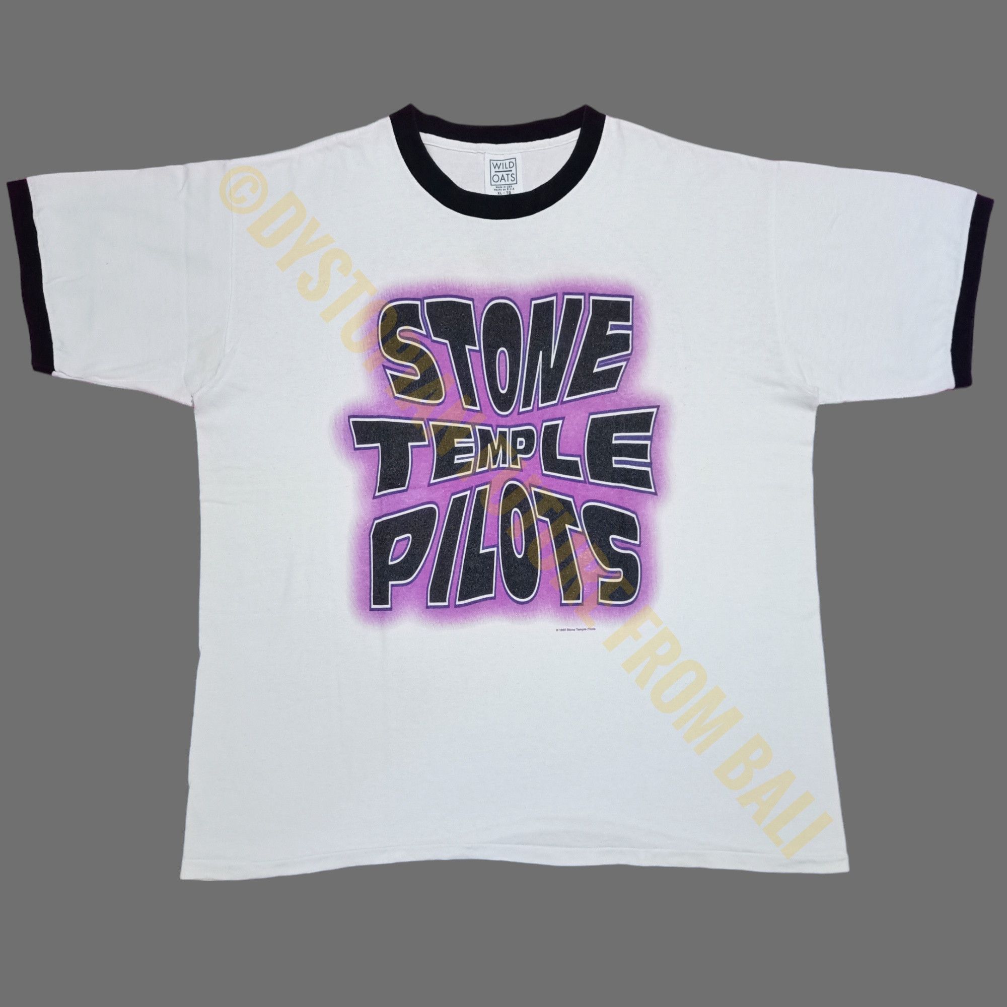 Band Tees Vtg 1996 Stone Temple Pilots North American Tour Ringer Tees Size US XL / EU 56 / 4 - 1 Thumbnail