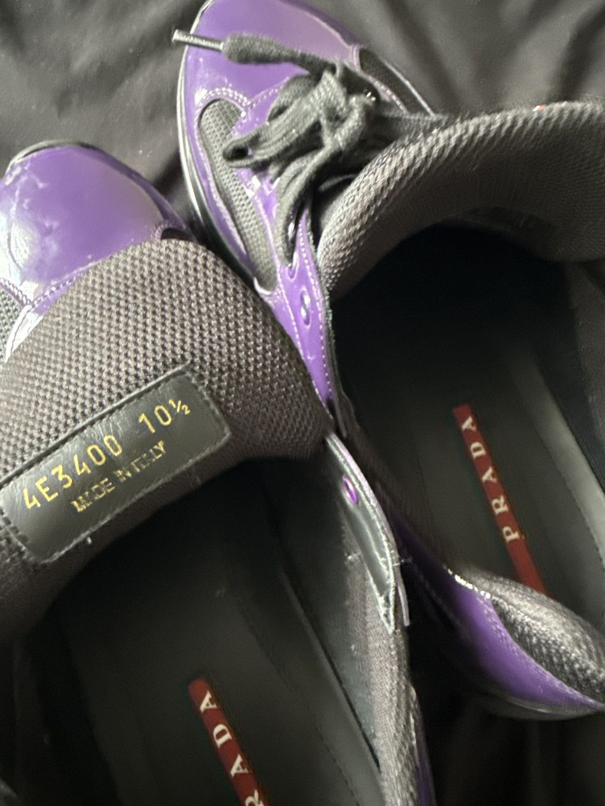 Prada Prada america cup BLK/PRPL Size US 10.5 / EU 43-44 - 2 Thumbnail