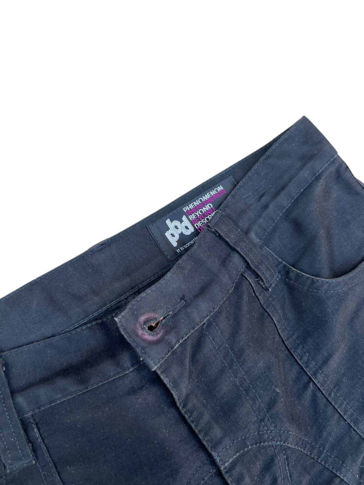 Japanese Brand Phenomenon Japan Fade Black Moleskin Cotton Flare Pant Size US 30 / EU 46 - 5 Thumbnail