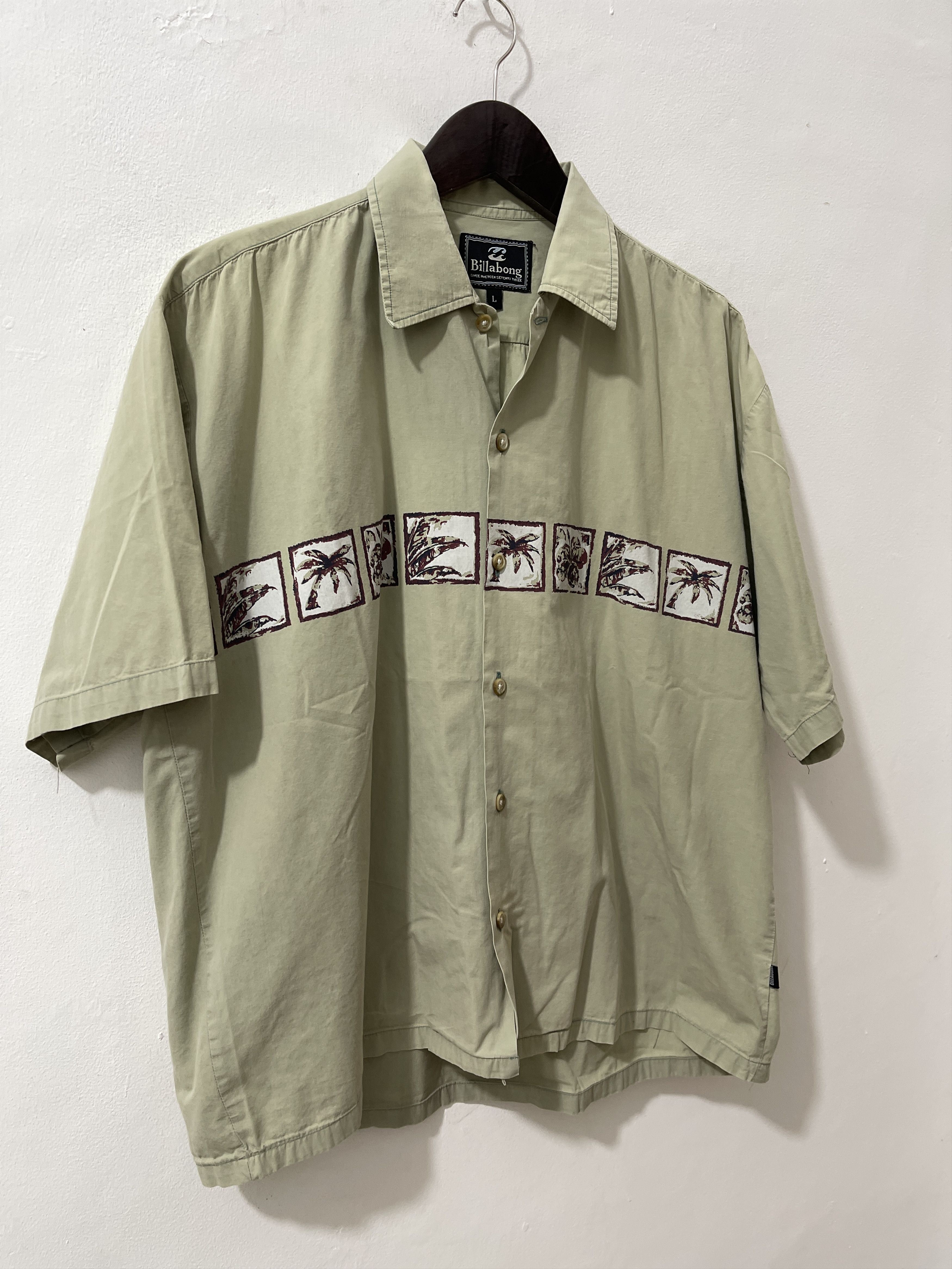 Billabong Vintage Billabong Y2k Beach Art Cropped Shirts Size US L / EU 52-54 / 3 - 3 Thumbnail