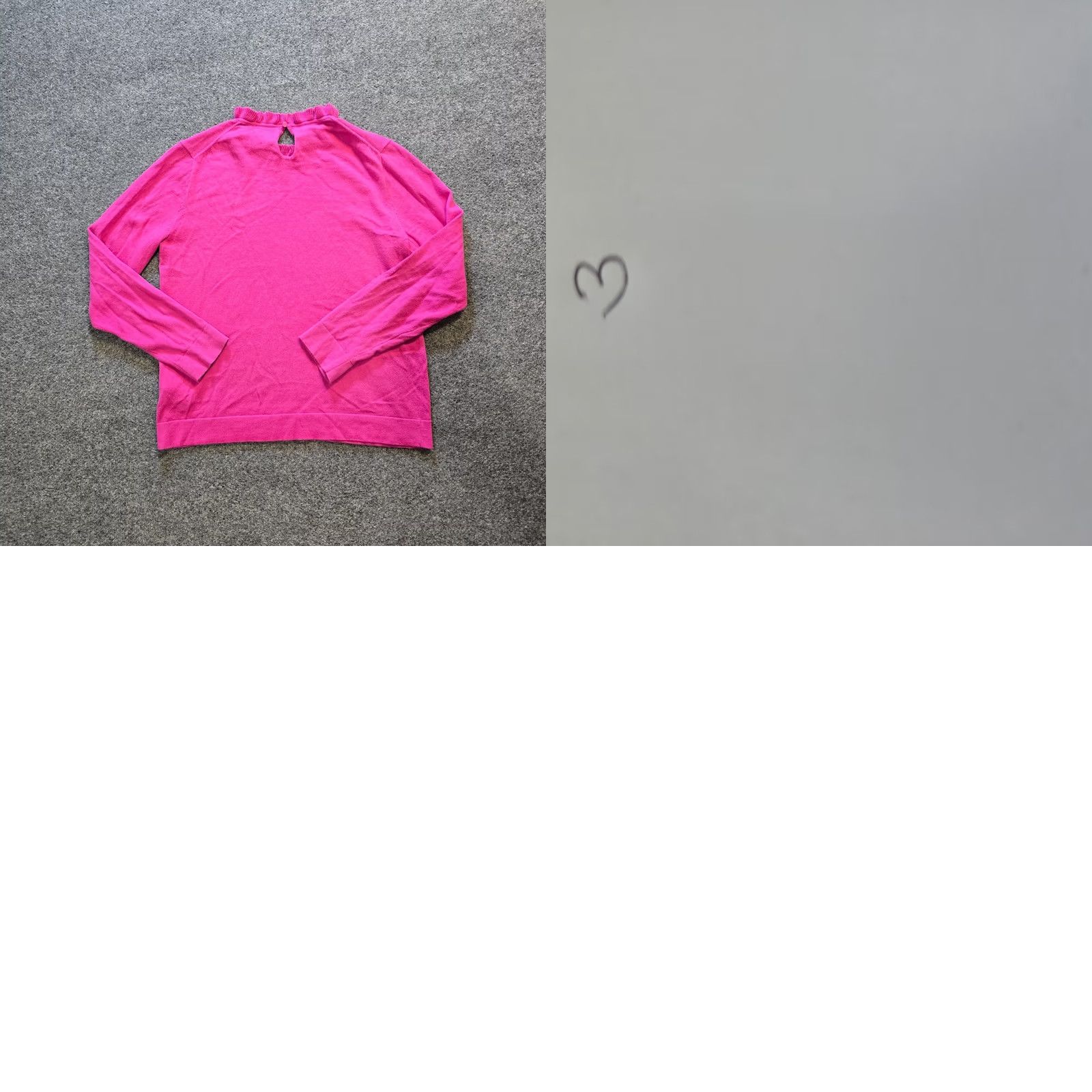 J.Crew J.CREW Sweater Womens Medium Pink Ruffle Neckline Long Sleeve Casual Capsule Holiday? Size M / US 6-8 / IT 42-44 - 8 Thumbnail