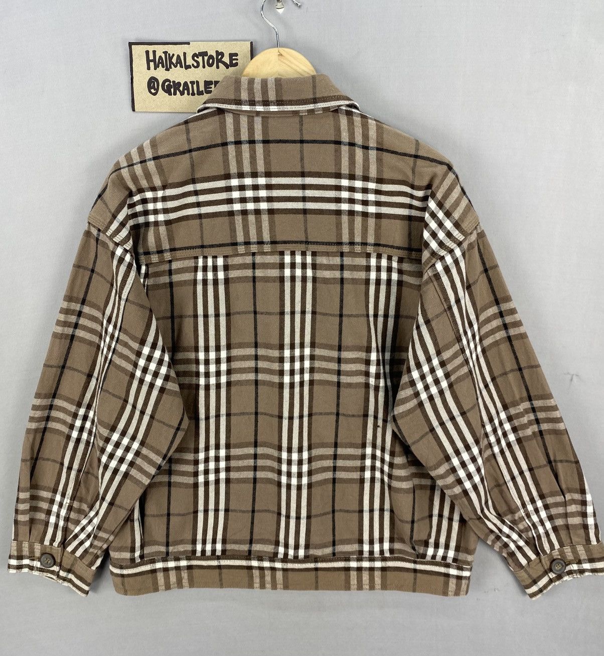 GU GU Nova Check Double Pocket Button Up Jacket Size US L / EU 52-54 / 3 - 4 Thumbnail