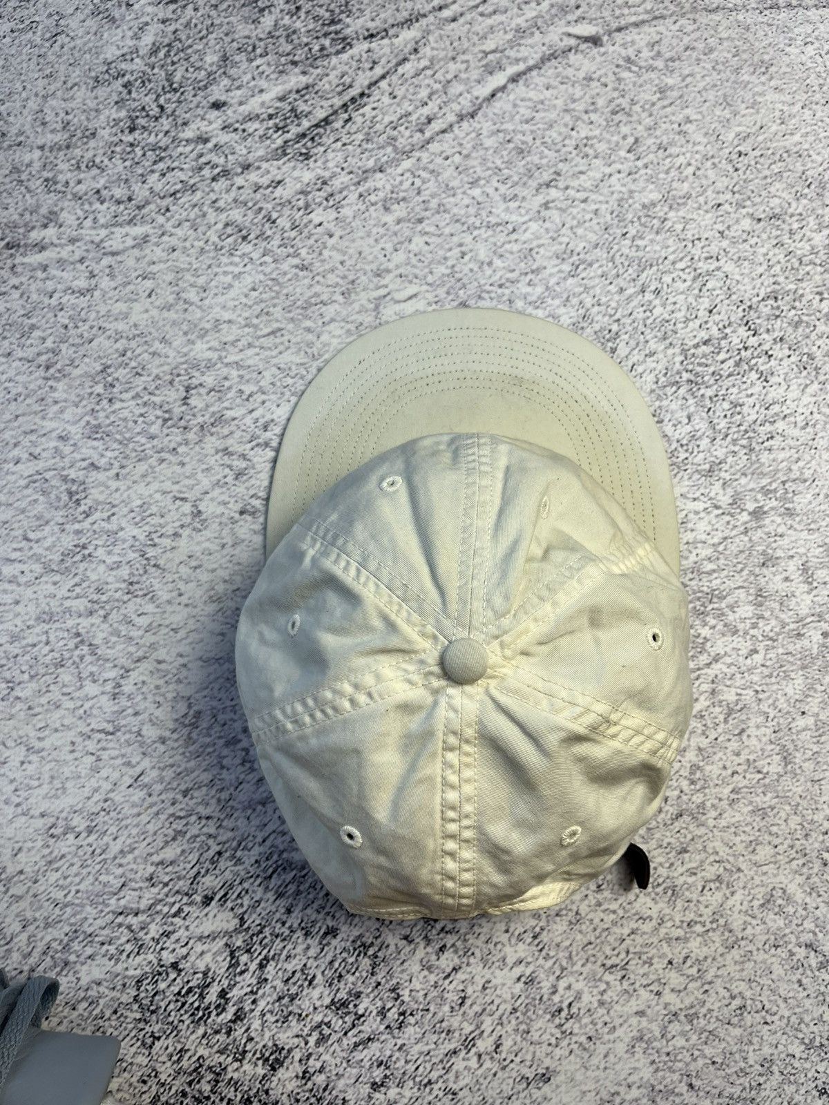 Adsum Vintage Adsum White Cotton Lux Cap Size ONE SIZE - 5 Thumbnail
