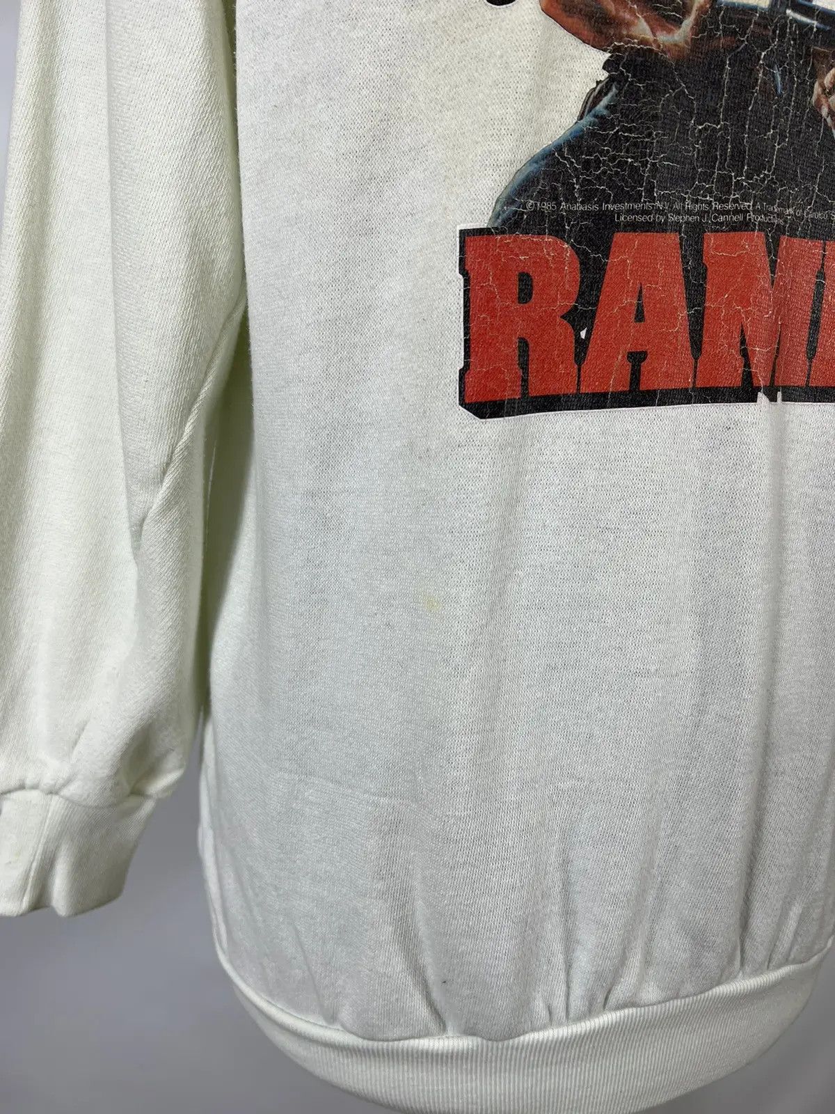 Vintage Vintage 1985 Movie Rambo sweatshirt Size US M / EU 48-50 / 2 - 6 Thumbnail