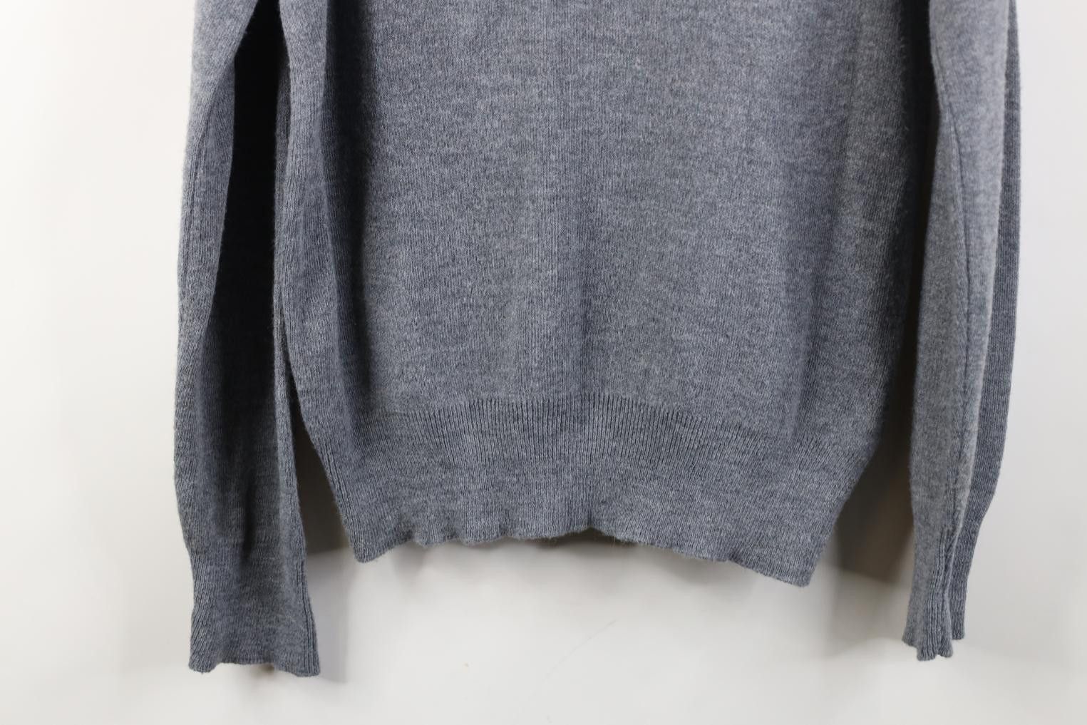 Vintage Vintage 70s Streetwear Knit V-Neck Sweater Heather Gray USA Size US M / EU 48-50 / 2 - 9 Thumbnail