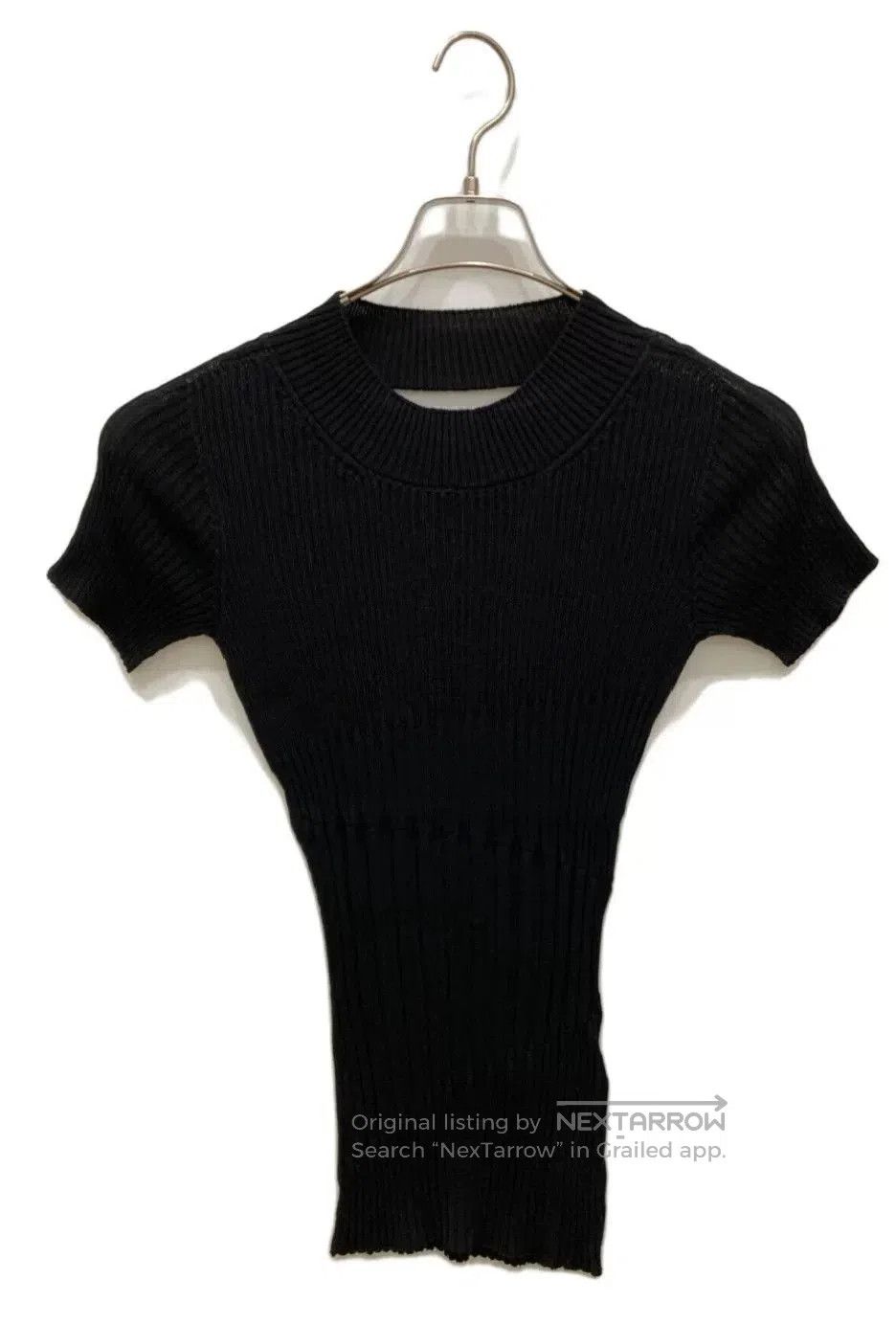 Yohji Yamamoto Yohji Yamamoto Cropped Round Neck Short Sleeve Knit. Size M / US 6-8 / IT 42-44 - 1 Thumbnail