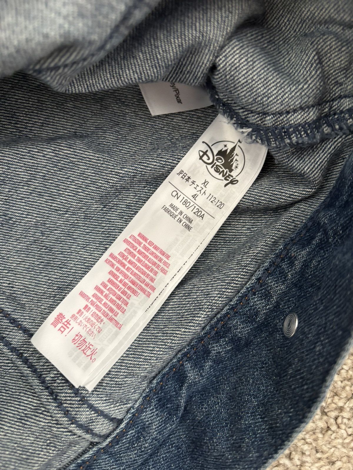 Disney Toy Story Denim Jacket Size US XL / EU 56 / 4 - 3 Thumbnail
