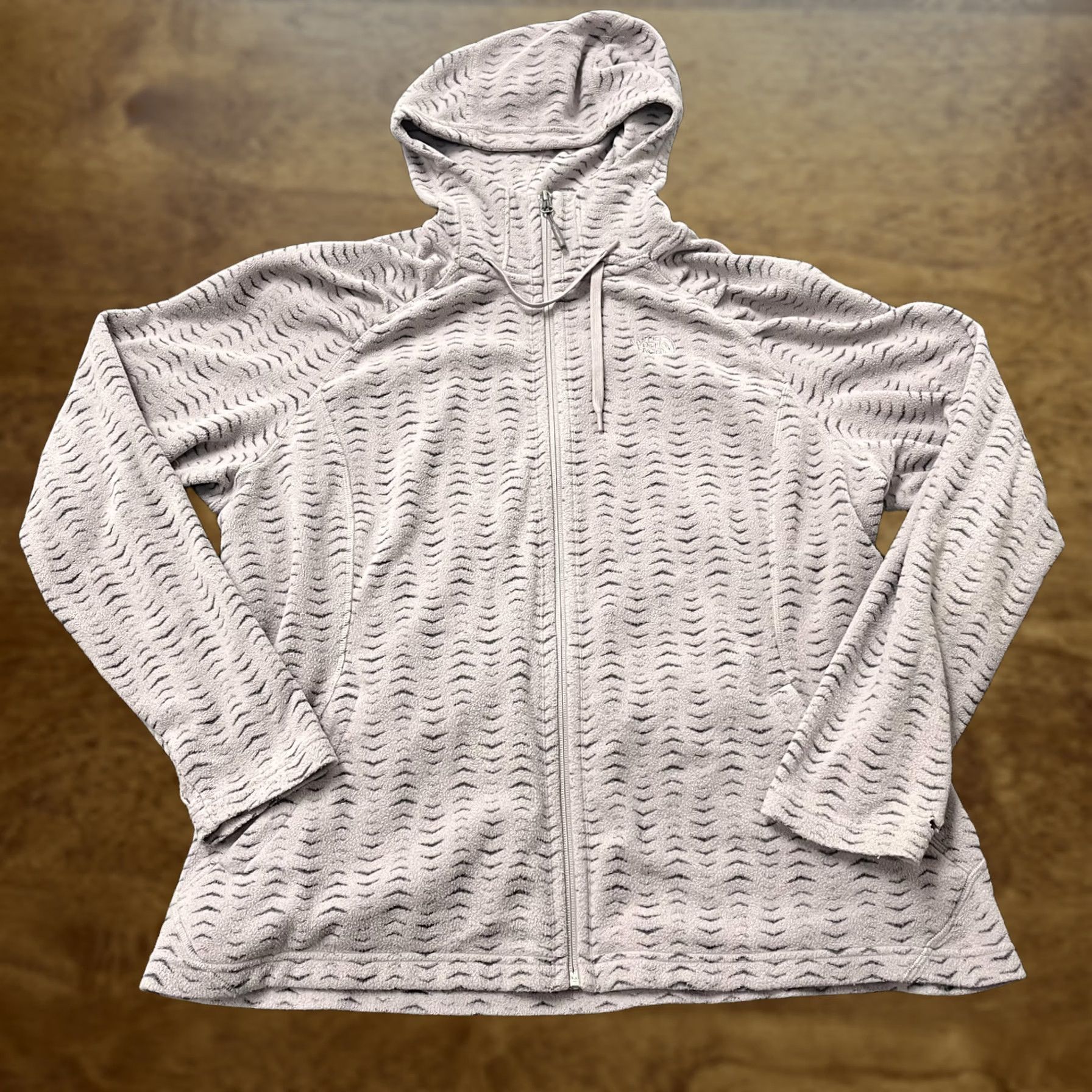 The North Face VINTAGE? No. The North Face Jacket Womens XXL Beige Fleece Hooded Full Zip Geometric Hiking Size XXL / US 16-18 / IT 52-54 - 1 Thumbnail