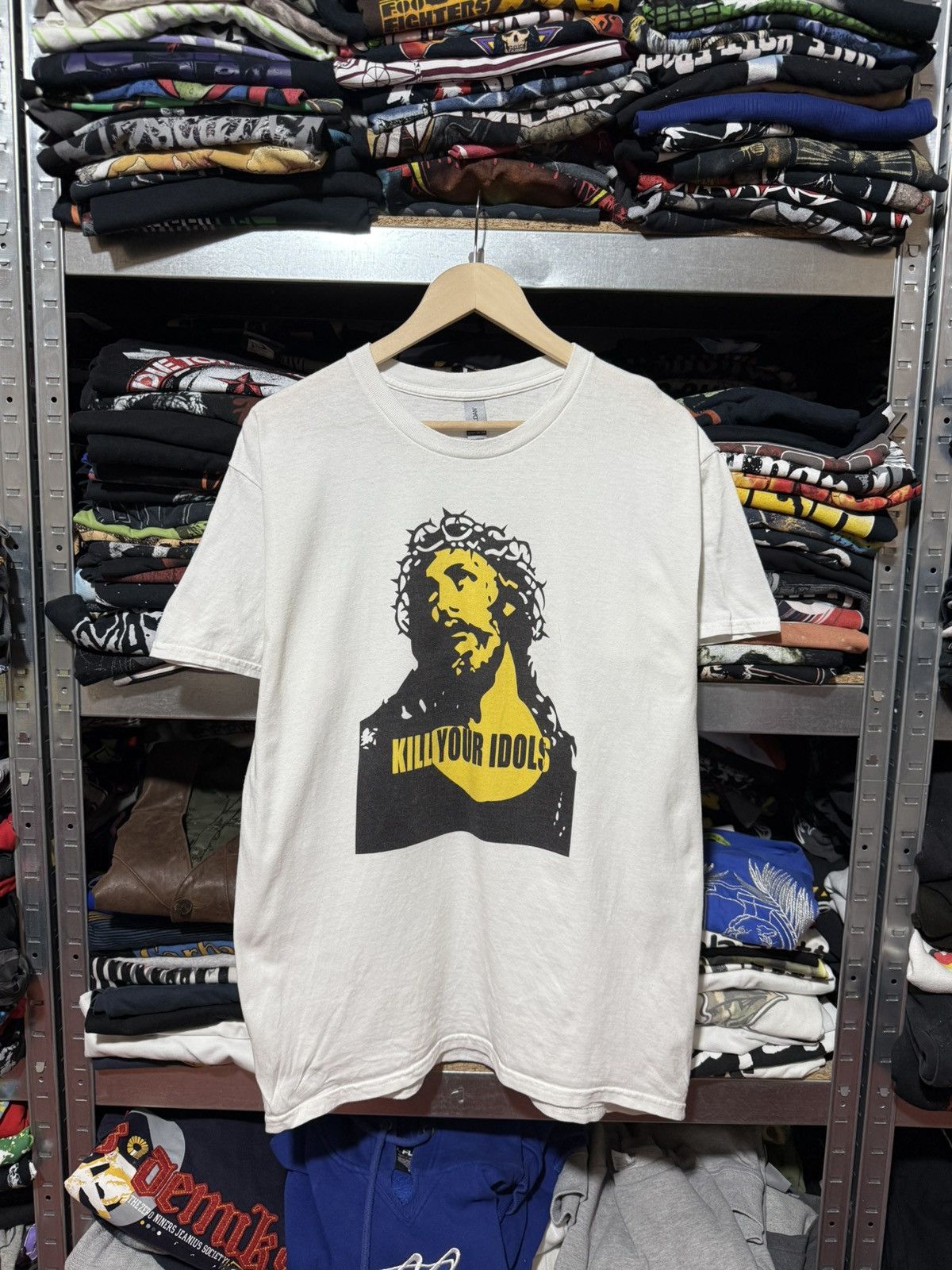 Band Tees Rare Vintage Kill Your Idols Jesus T-shirt Y2K Hype Size US L / EU 52-54 / 3 - 1 Thumbnail