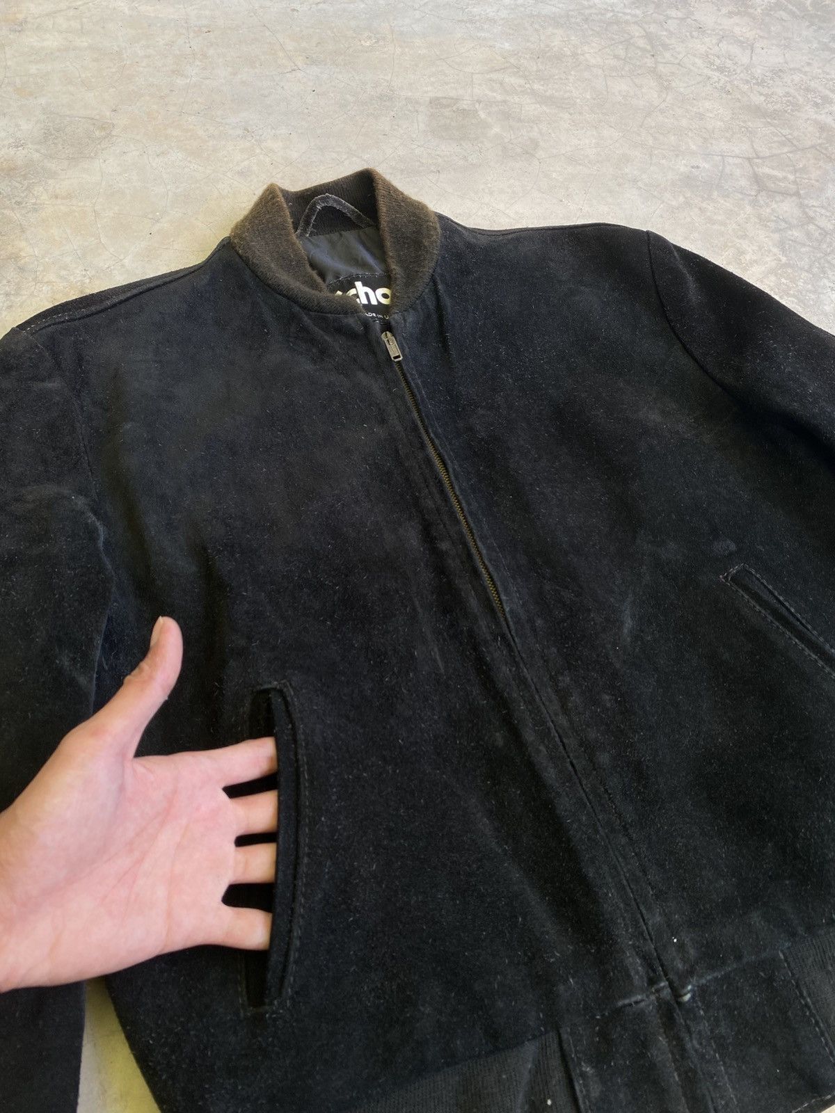 Schott Vintage SCHOTT NYC Suede Leather Bomber Jacket 🇺🇸 Size US M / EU 48-50 / 2 - 5 Thumbnail
