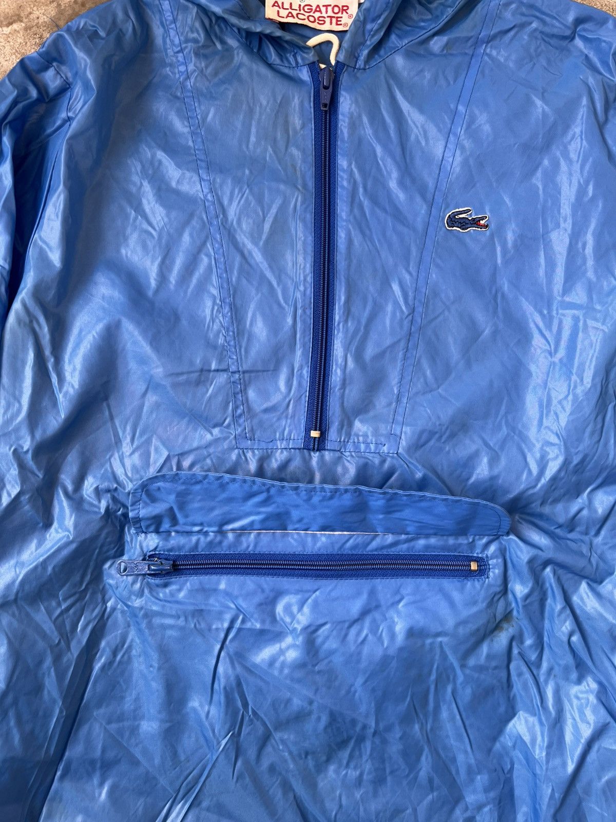 Lacoste × Vintage 90s Vintage Lacoste Packable Raincoat Size US M / EU 48-50 / 2 - 3 Thumbnail
