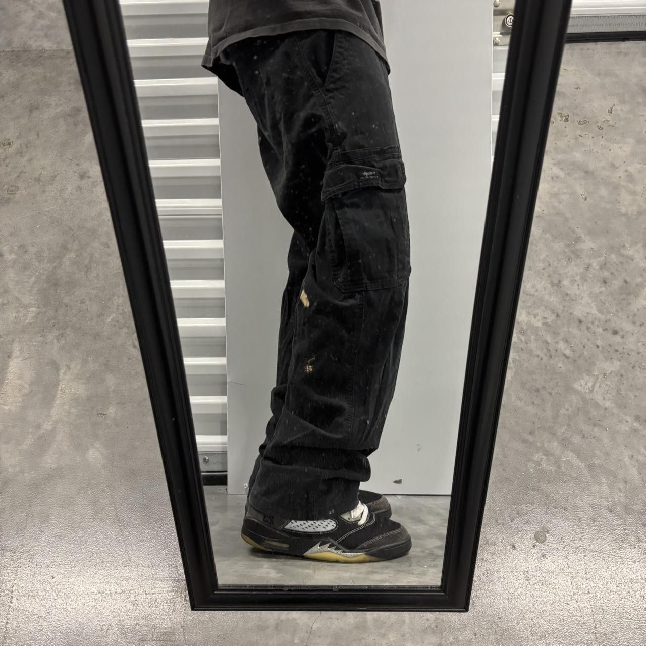 Japanese Brand × Vintage Crazy Vintage Y2K/2000s Grunge Black Skater Cargo Pants! Size US 32 / EU 48 - 2 Thumbnail