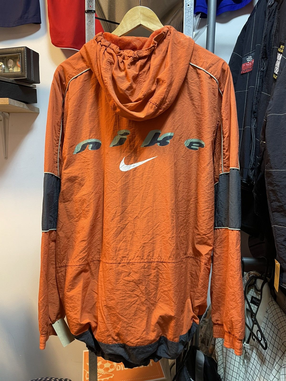 Nike Vintage Nike Spell Out Hoodie Jacket Size US L / EU 52-54 / 3 - 1 Thumbnail
