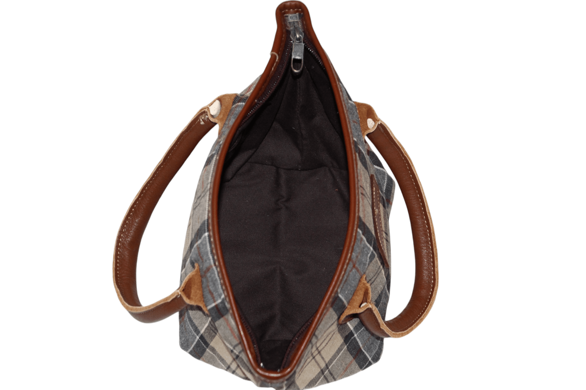 Barbour VTG Barbour Tartan Cartridge Tote Canvas Mini Handbag Size ONE SIZE - 9 Thumbnail
