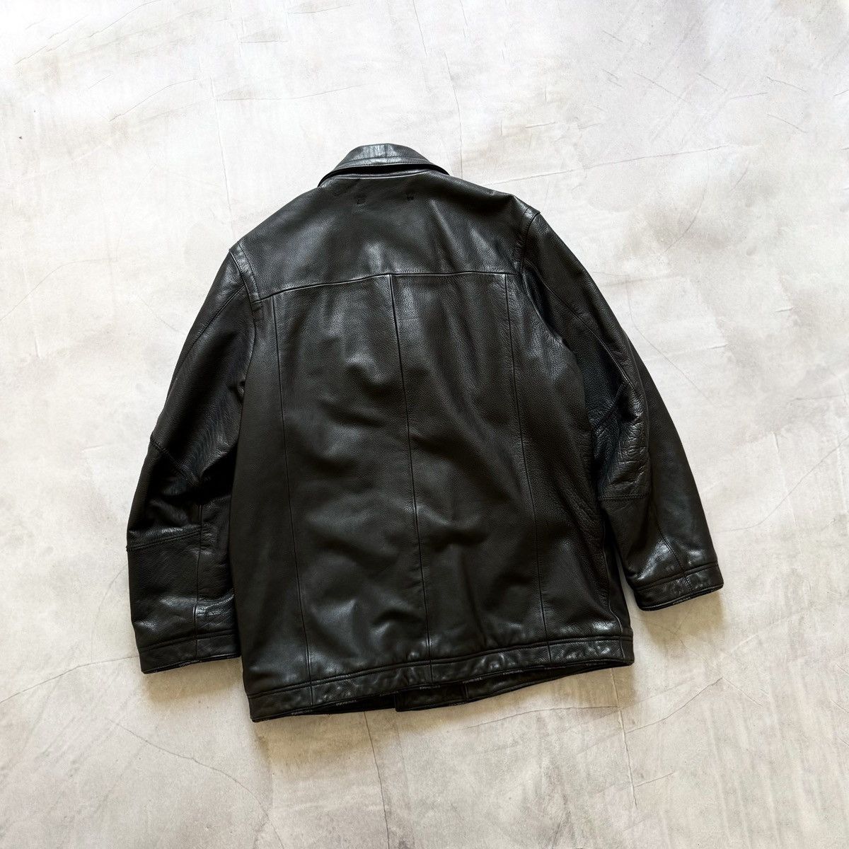 Diesel Vintage 90s Diesel Double Breasted Coat Leather Y2K Jacket Size US L / EU 52-54 / 3 - 12 Thumbnail