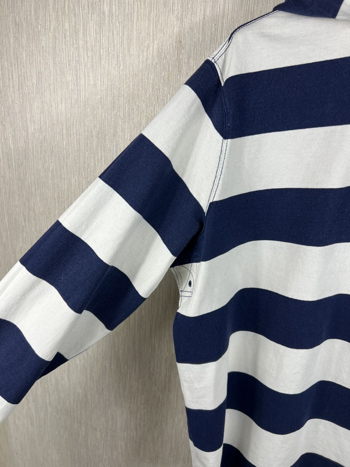 Polo Ralph Lauren Vintage 90s Polo Ralph Lauren striped golf hoodie chest logo Size US XL / EU 56 / 4 - 14 Thumbnail
