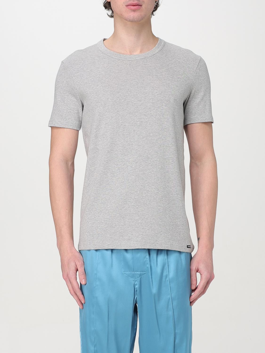 Tom Ford Tom Ford T-Shirt Men Grey Size US S / EU 44-46 / 1 - 1 Thumbnail