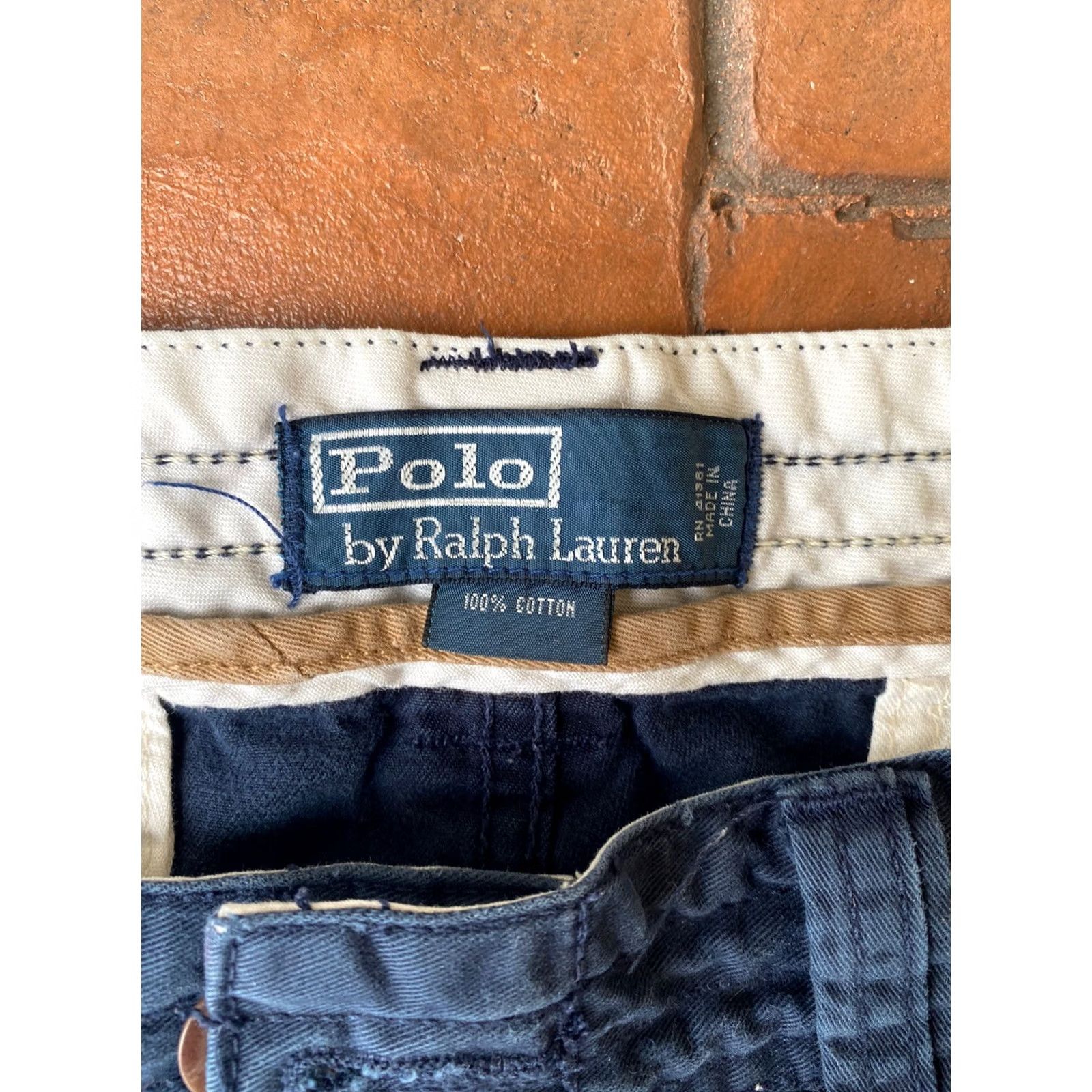Polo Ralph Lauren VINTAGE Polo Ralph Lauren Men’s Navy Cargo Shorts 36 Size US M / EU 48-50 / 2 - 2 Thumbnail