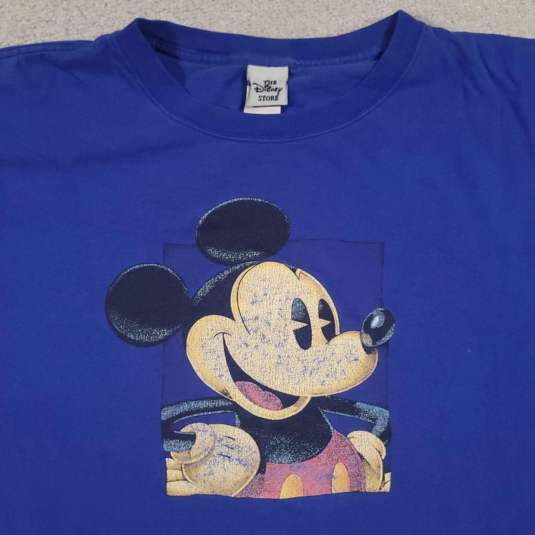 Disney VINTAGE Disney Mickey Mouse Shirt Mens XL Blue Graphic Tee Crewneck Made USA 90s Size US XL / EU 56 / 4 - 3 Thumbnail
