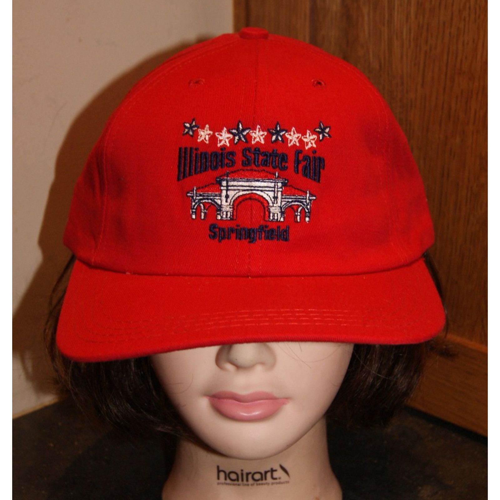 Vintage VTG ILLINOIS STATE FAIR Embroider Snap Hat Cap USA NEW NOS Size ONE SIZE - 2 Thumbnail