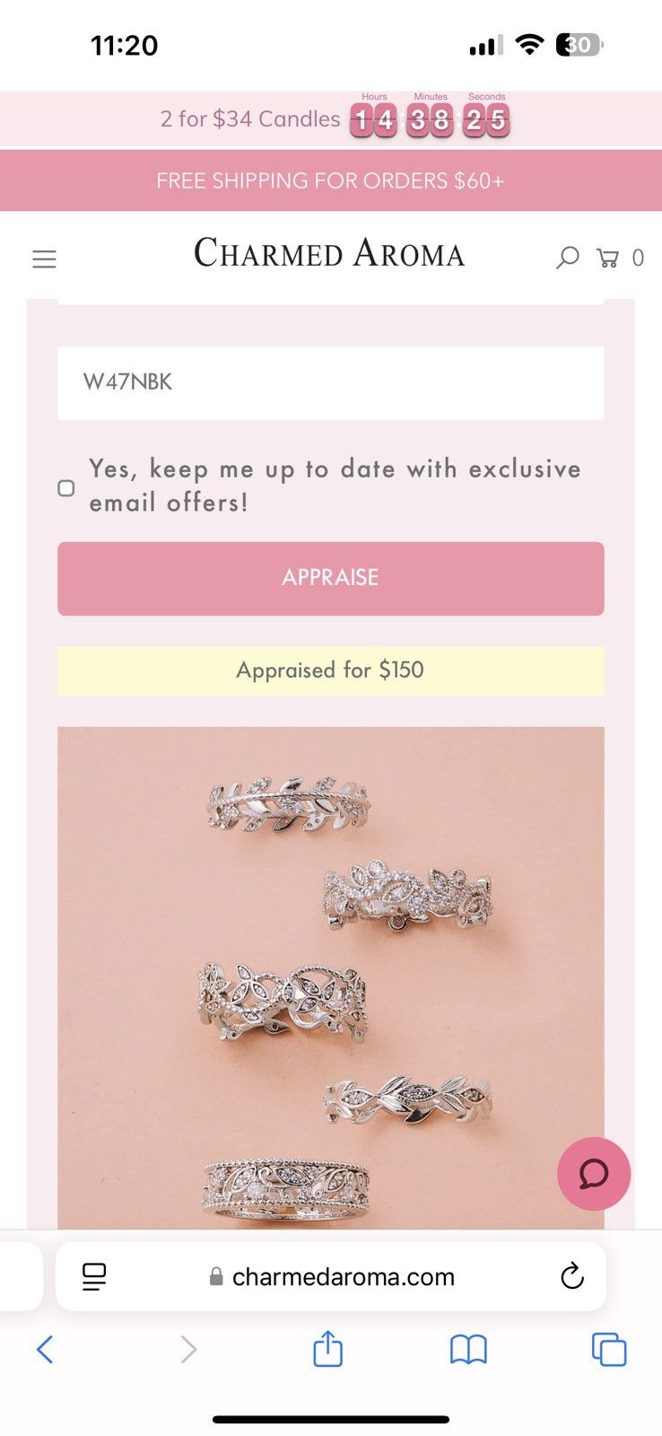 Other Charmed aroma size 9 ring Size ONE SIZE - 1 Thumbnail