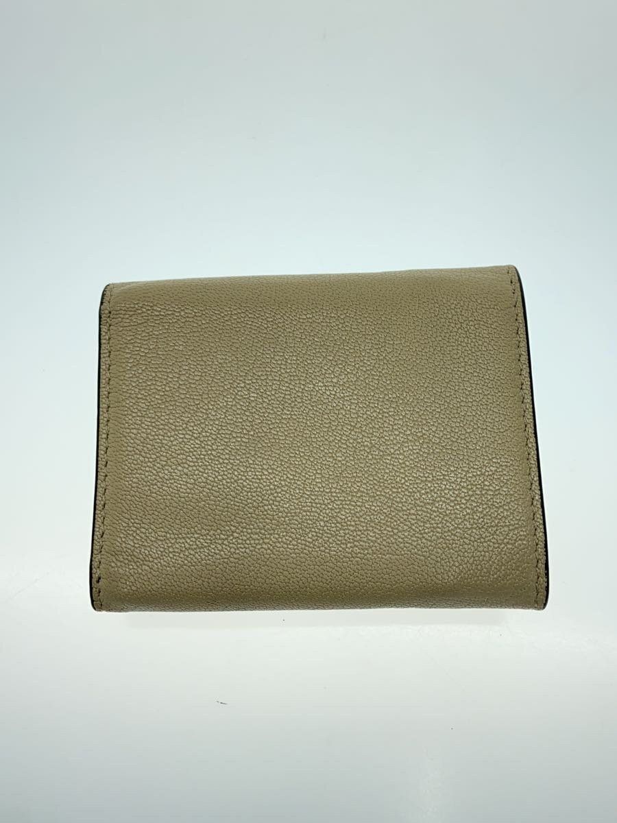 Dior Dior Saddle Leather Tri-Fold Wallet Card Holder Beige Size ONE SIZE - 2 Thumbnail