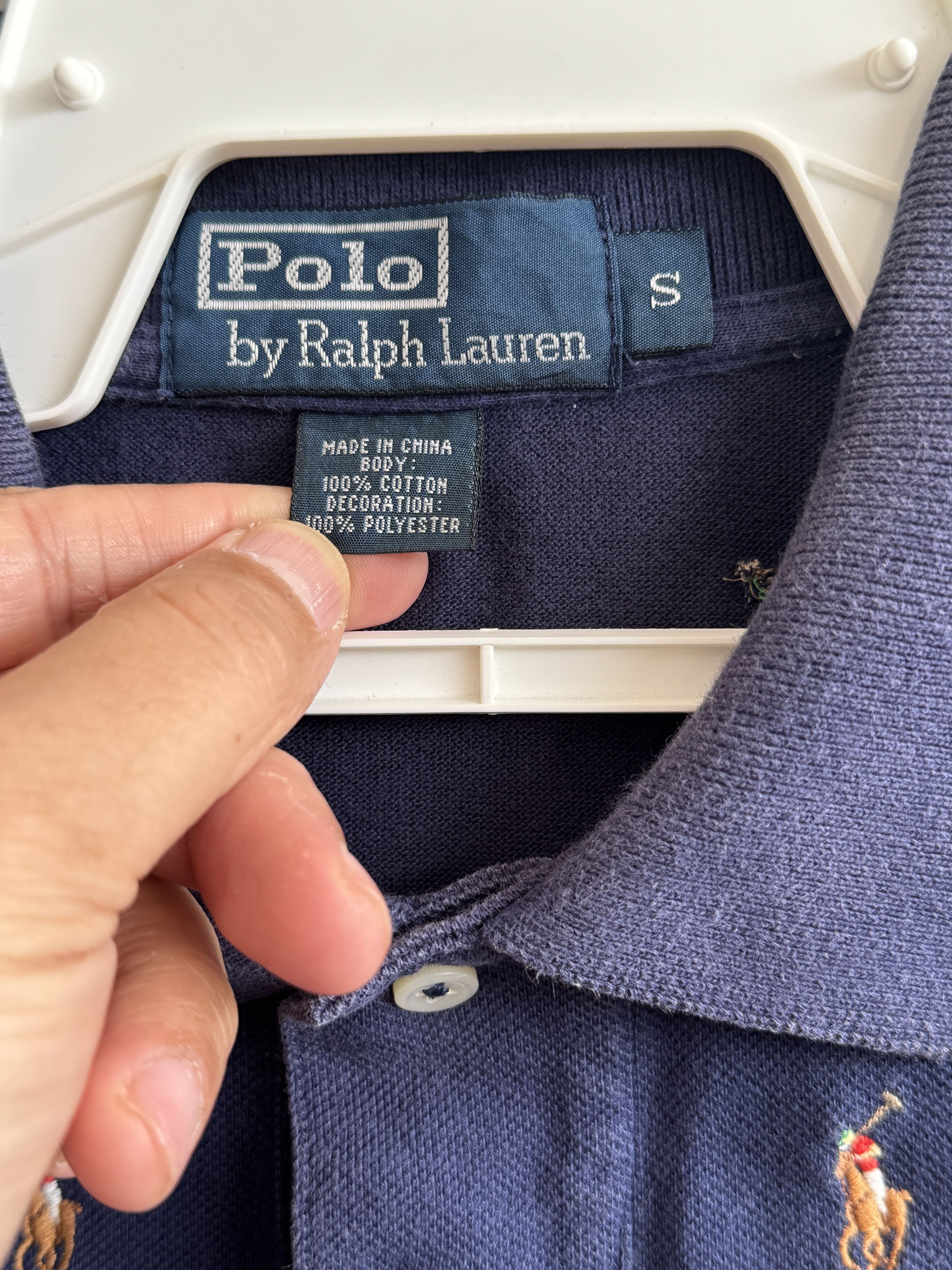 Polo Ralph Lauren Polo Ralph Lauren Monogram Embroidery Vintage Shirt Size US S / EU 44-46 / 1 - 5 Thumbnail
