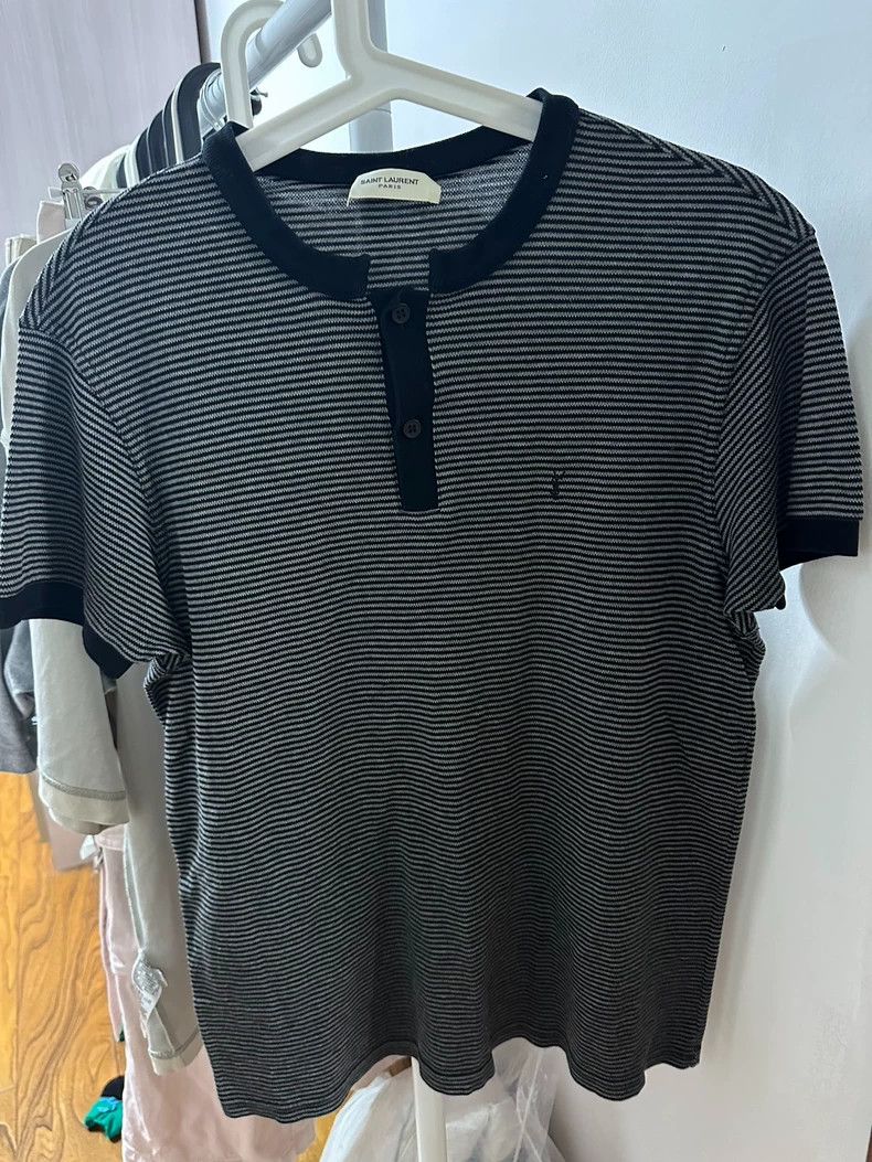 Saint Laurent Paris Saint laurent paris Striped knit T-shirt 2506-Nextarrow Size US S / EU 44-46 / 1 - 1 Thumbnail