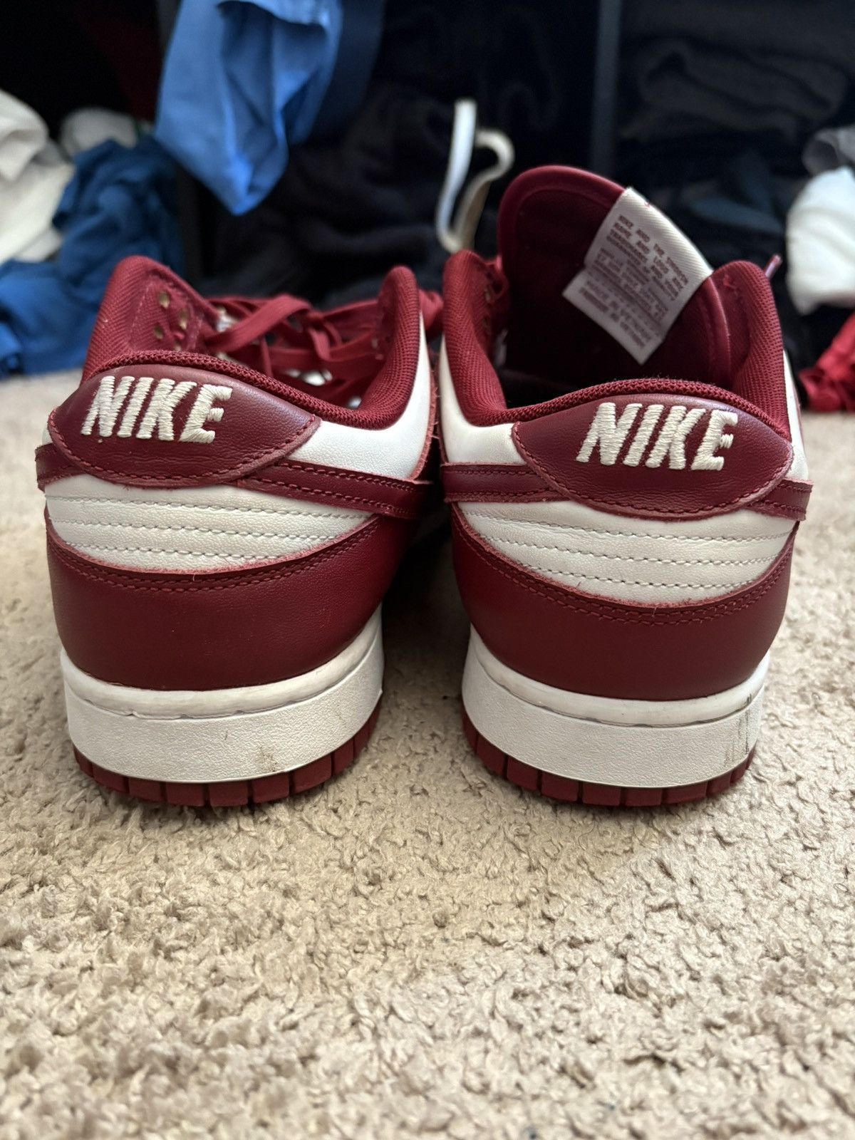 Nike Nike Team Red Dunks Size US 11 / EU 44 - 5 Thumbnail