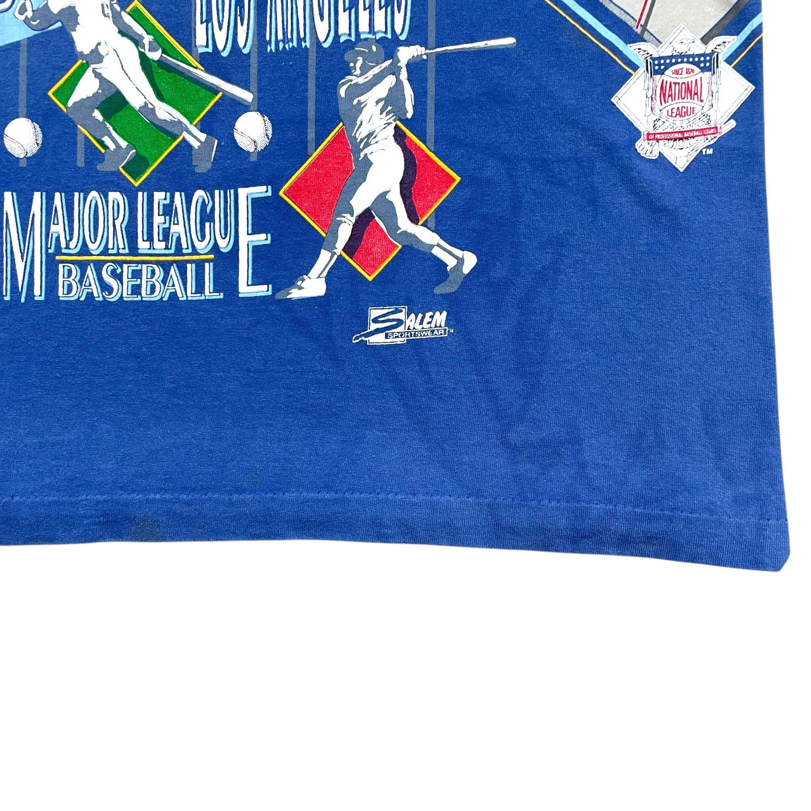 MLB VTG 90s LOS ANGELES DODGERS 1993 SALEM AOP T-SHIRT Sz L Size US L / EU 52-54 / 3 - 7 Thumbnail