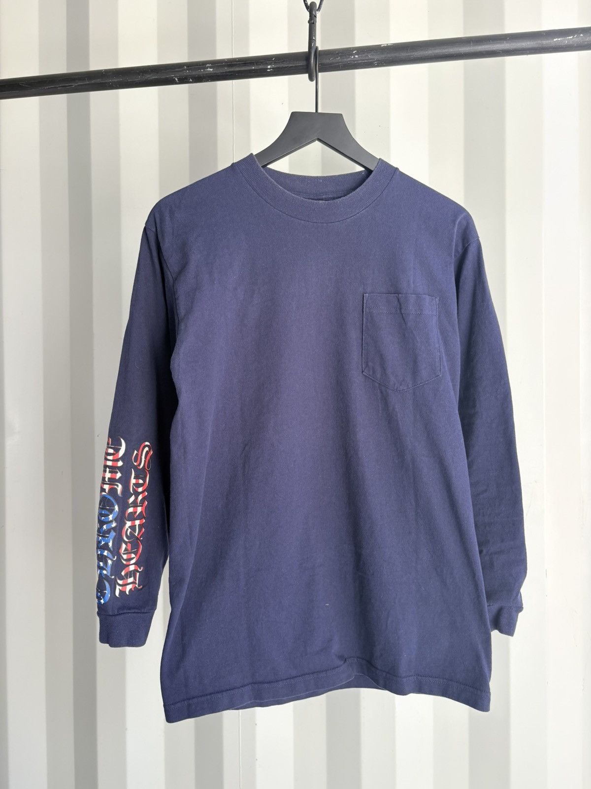 Chrome Hearts Vintage Chrome Hearts USA Flag Logo Long Sleeve Size US M / EU 48-50 / 2 - 1 Thumbnail