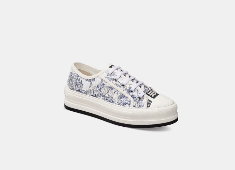 Dior o1w1db10426 KCK385 Low-Top Sneakers in Deep Blue/White Size US 8 / IT 38 - 2 Thumbnail