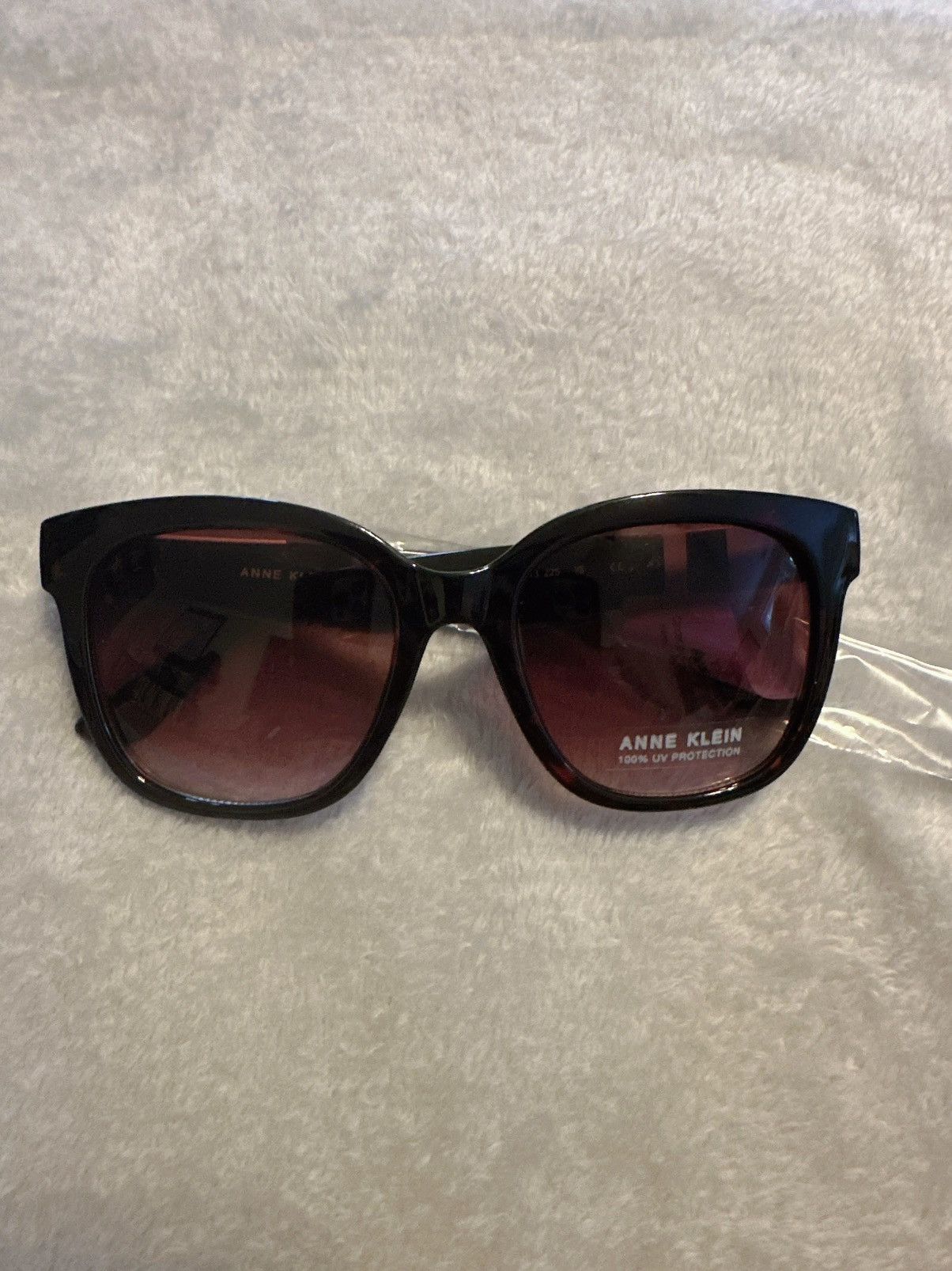 Anne Klein Anne Klein sunglasses red havana gold edge logo frame brown Size ONE SIZE - 3 Thumbnail