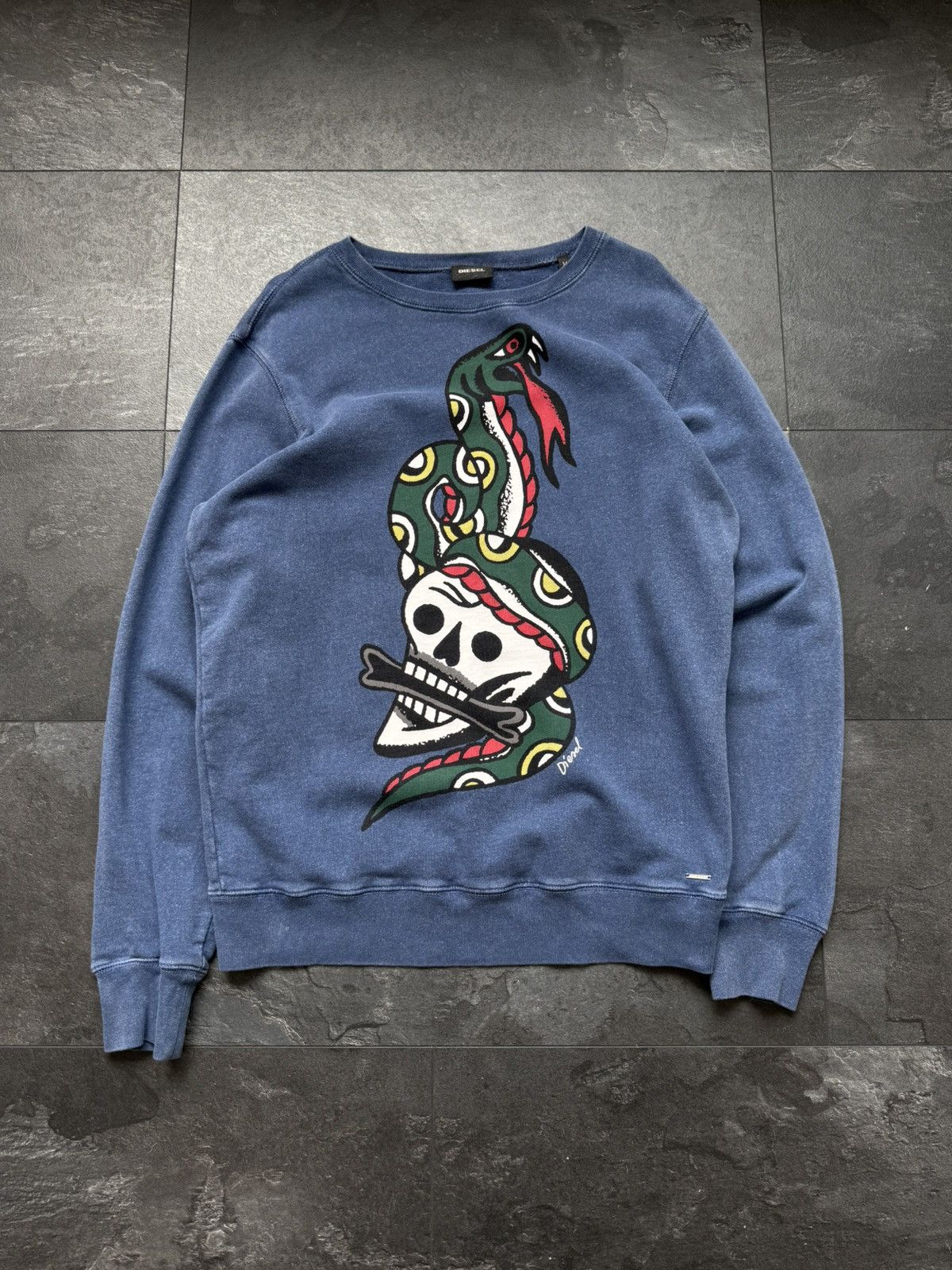 Diesel × Vintage Vintage diesel rare big logo snake sweatshirt Size US M / EU 48-50 / 2 - 1 Thumbnail