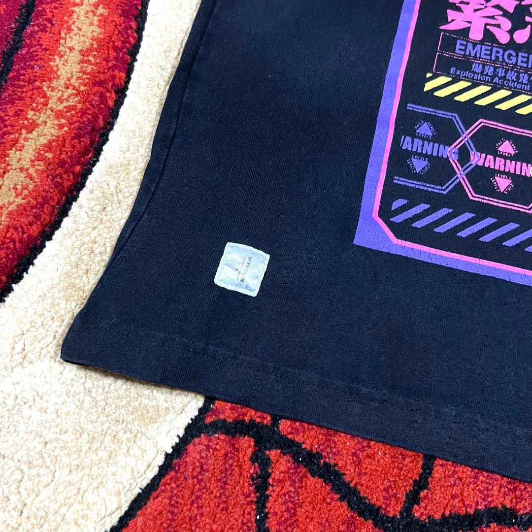 Anime Vintage Thrashed Faded Evangelion Emergency Alarm T Shirt Size US L / EU 52-54 / 3 - 9 Thumbnail