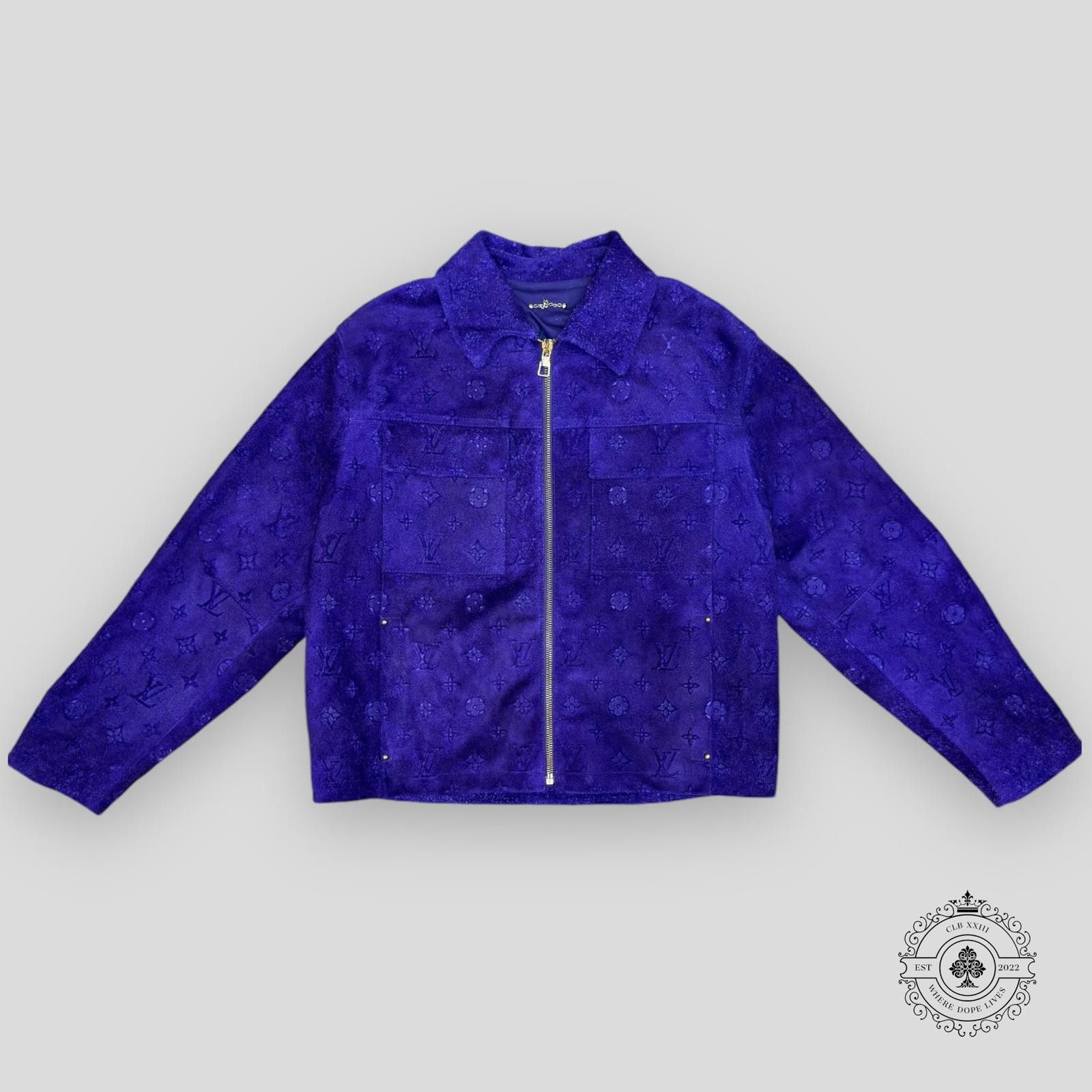 Louis Vuitton Louis Vuitton Workwear Monogram Suede Jacket in Purple Size US L / EU 52-54 / 3 - 1 Thumbnail