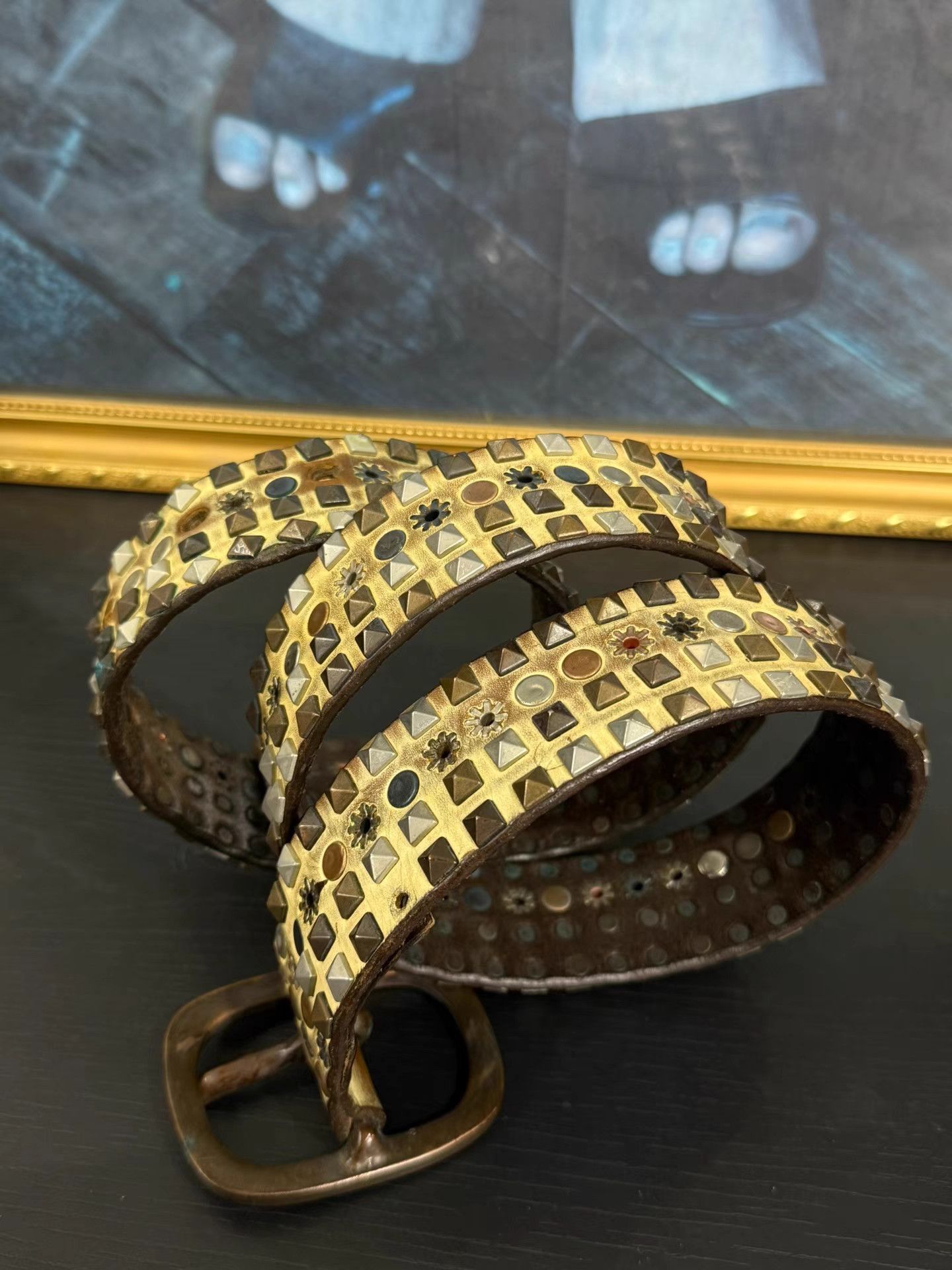 Marithe + Francois Girbaud MFG Vintage Rivet Belt K20 Size ONE SIZE - 4 Thumbnail