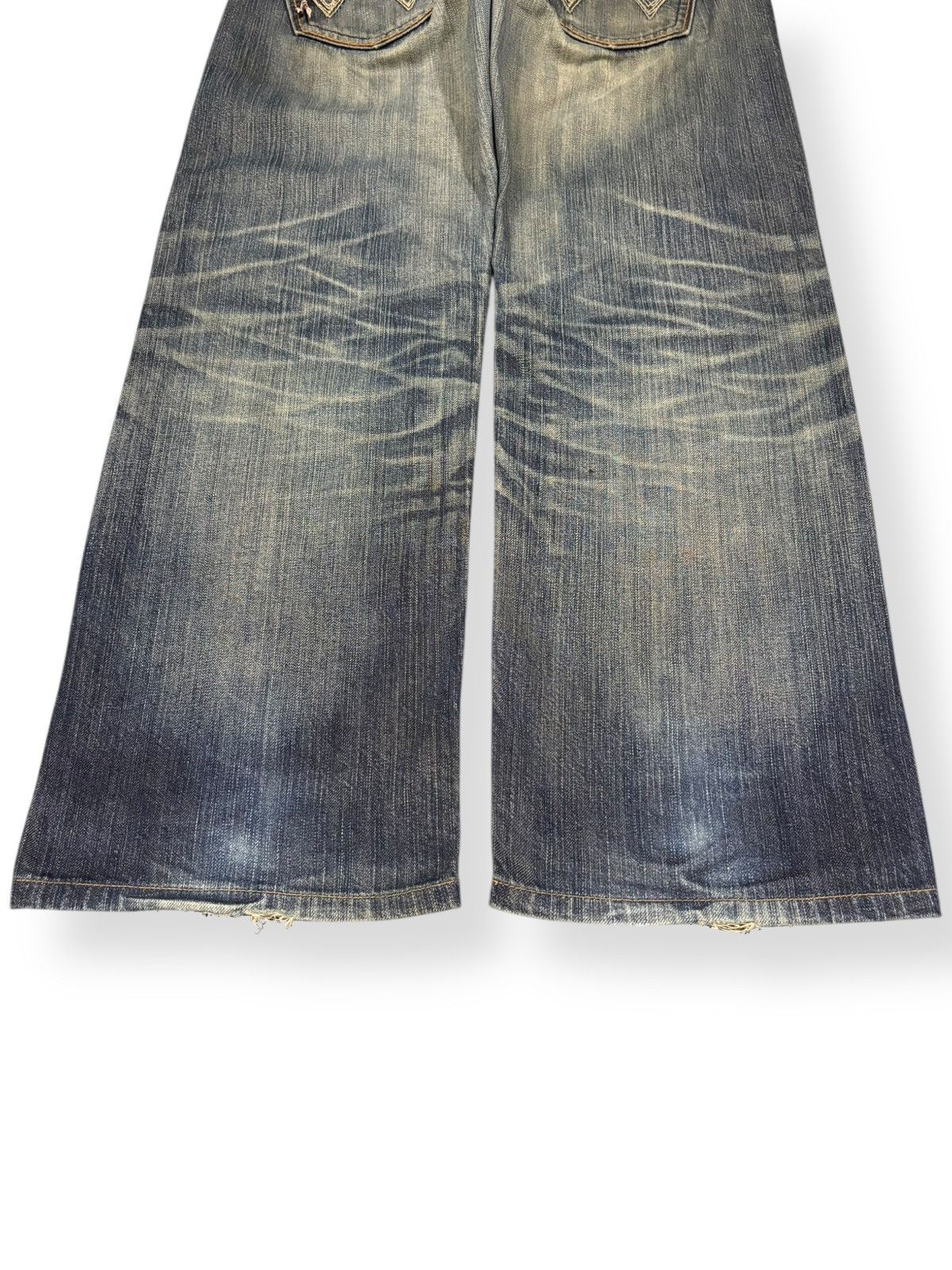 Edwin Vintage Edwin XV Mud Wash Baggy Distressed Grunge Jeans Size US 31 - 13 Thumbnail