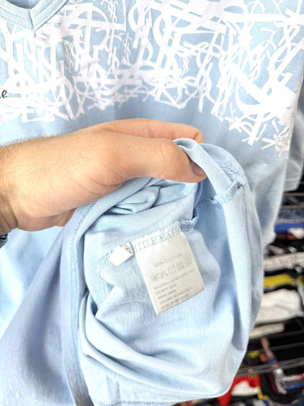 Yves Saint Laurent Rare! Vintage YSL Yves Saint Laurent T Shirt Size US XL / EU 56 / 4 - 6 Thumbnail