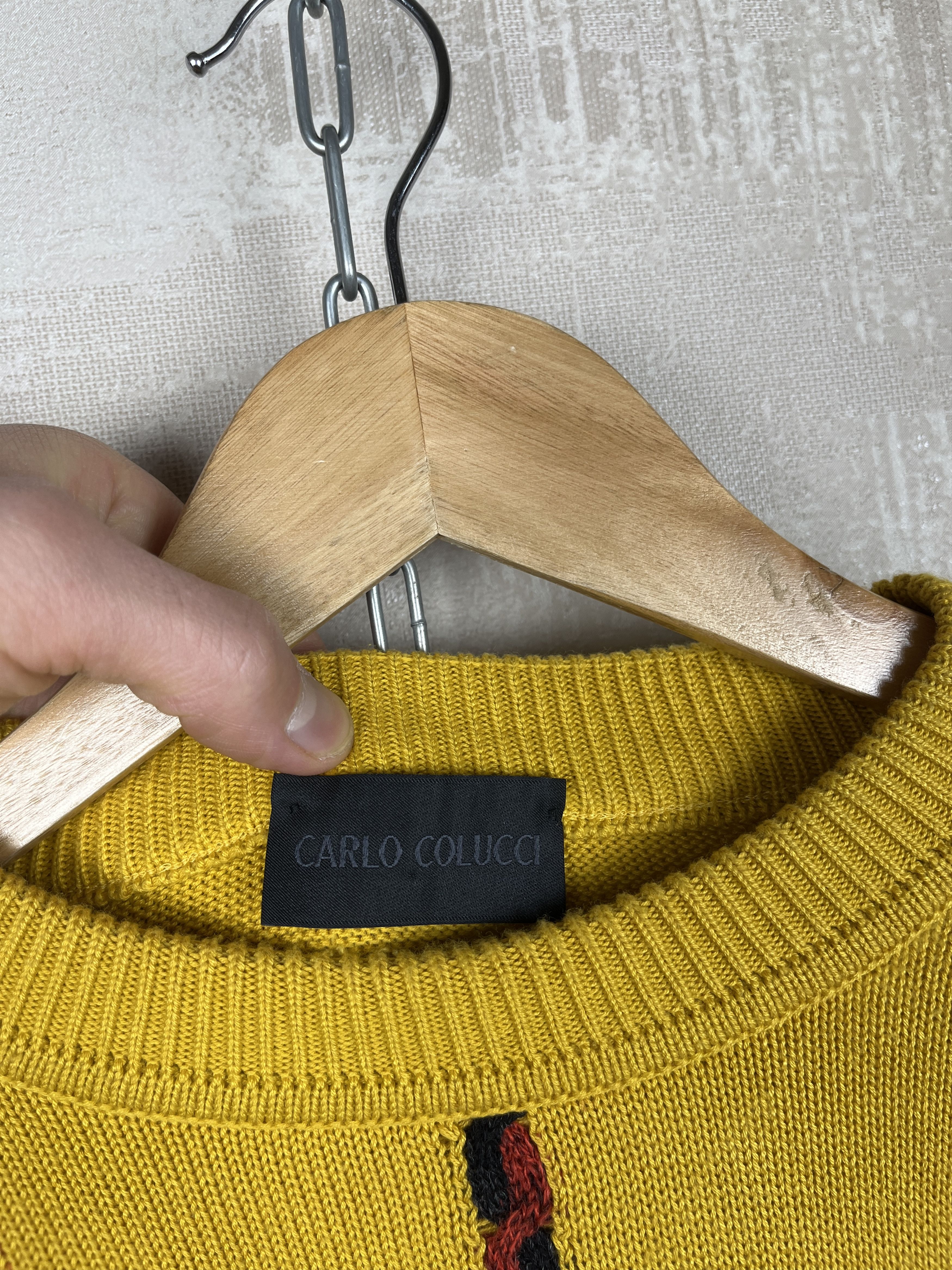 Carlo Colucci Vintage Carlo Colucci Crew Neck Sweater Cotton Blend Size US L / EU 52-54 / 3 - 14 Thumbnail