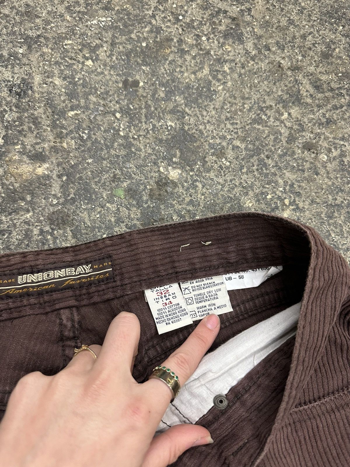 UNIONBAY × Vintage Y2K unionbay baggy corduroy pants Size US 32 / EU 48 - 8 Thumbnail