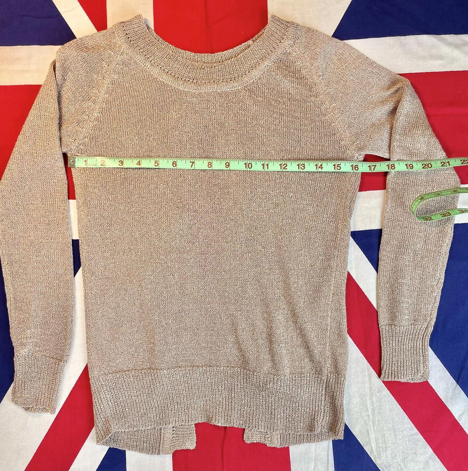Designer Millau open back metallic sweater womens size (S) Rosegold Size S / US 4 / IT 40 - 6 Thumbnail