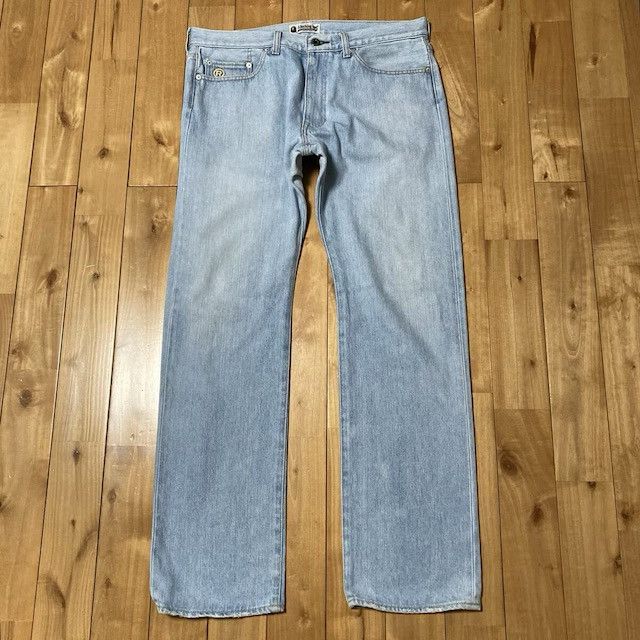 Bape BAPE STA Denim Pants a bathing ape star BAPESTA NIGO ★size L Size US 34 / EU 50 - 2 Thumbnail
