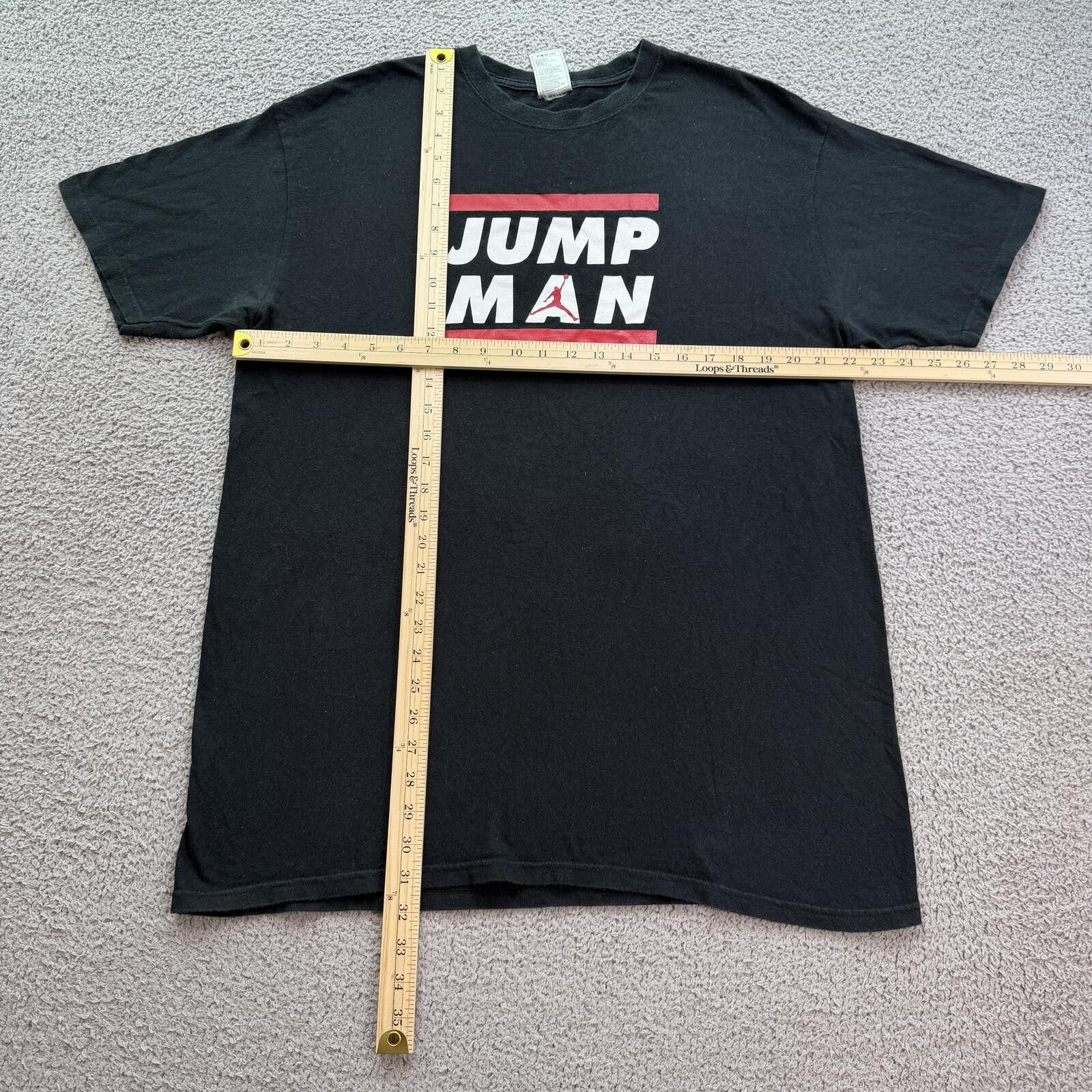 Jordan Brand Jordan Jumpman T Shirt Mens XL Black Red White Logo Nike Tee Size US XL / EU 56 / 4 - 3 Thumbnail