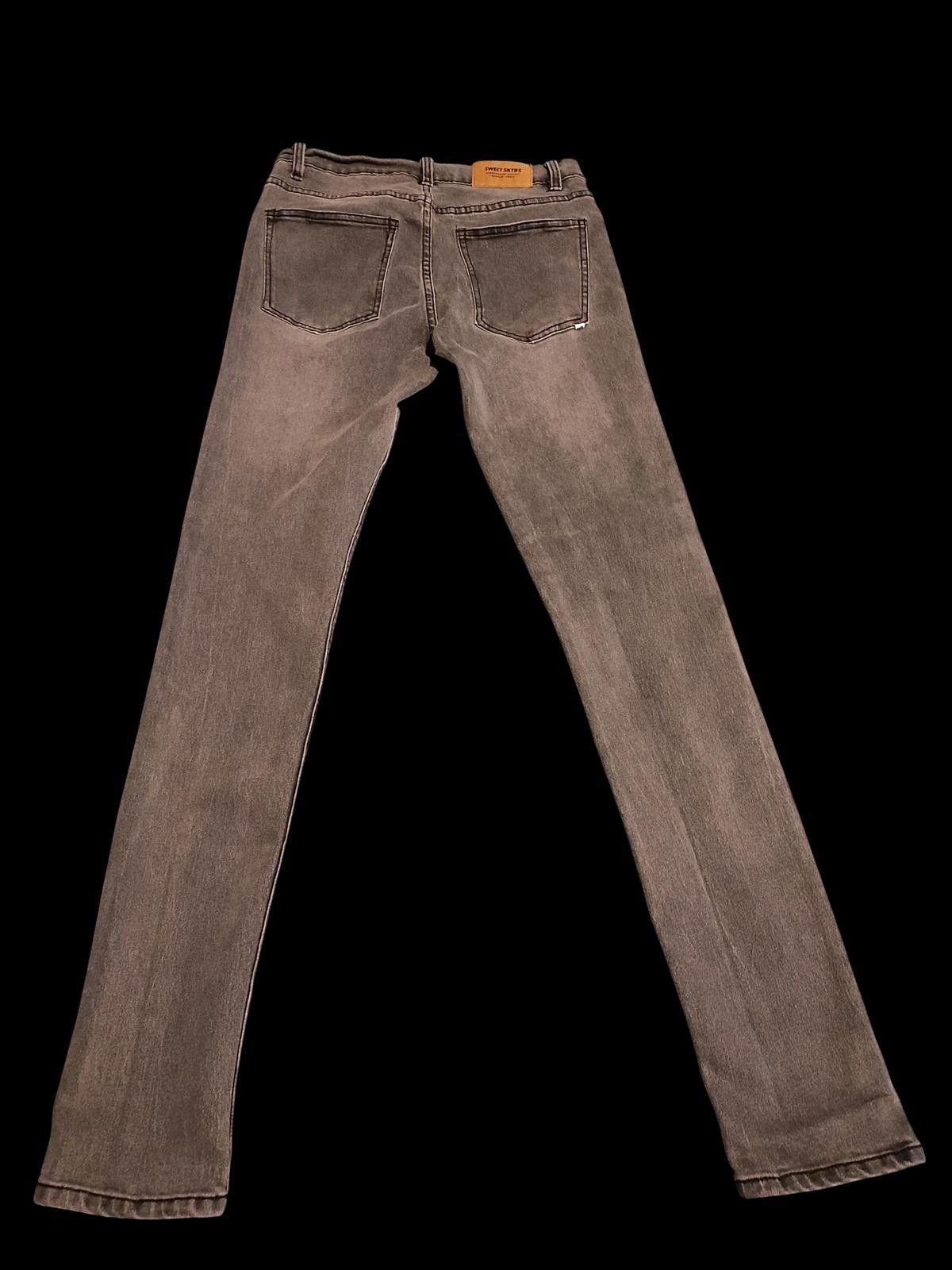 Designer Sweet SKTBS Men's Slim Fit Black Washed Jeans Size US 32 / EU 48 - 4 Thumbnail
