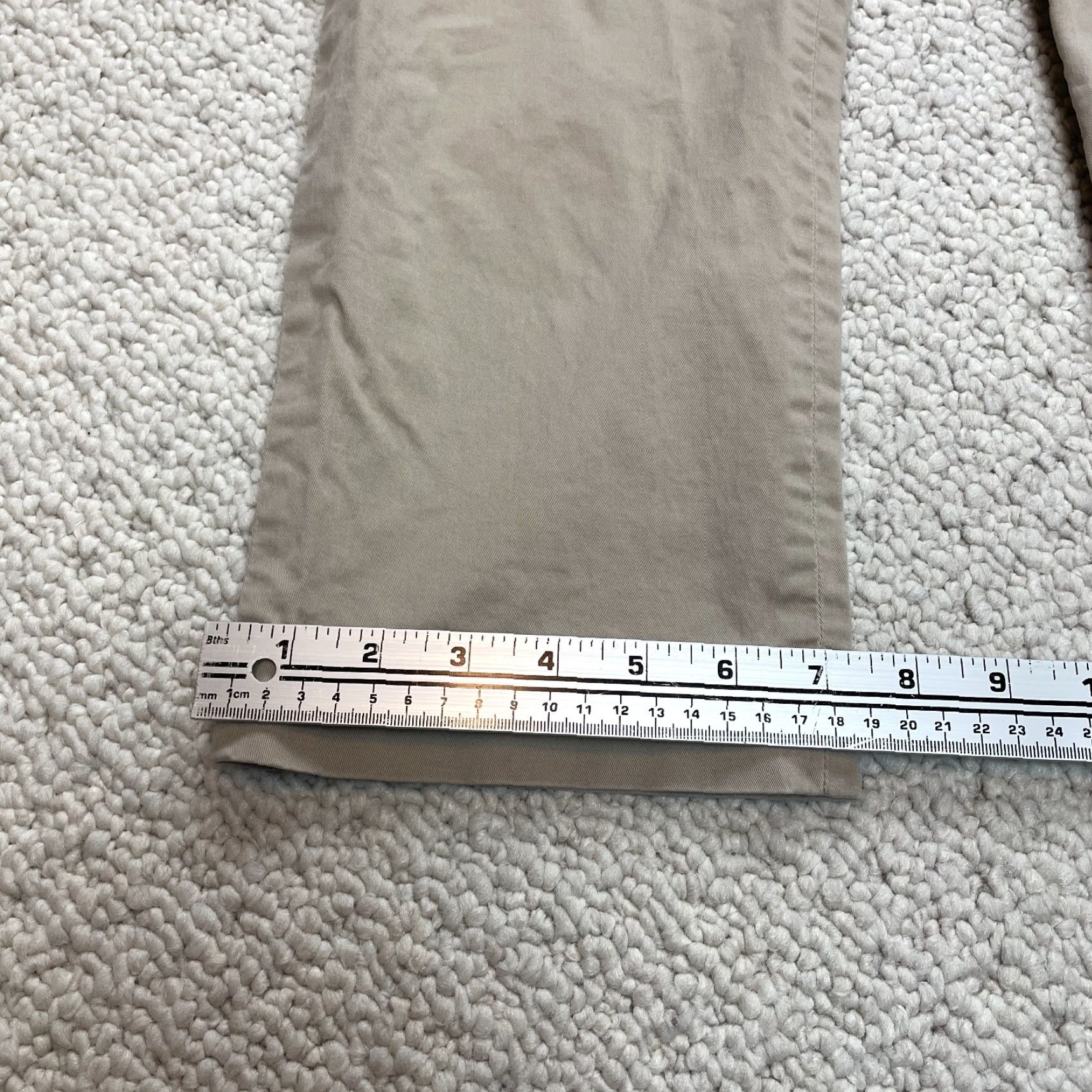 J.Crew J.Crew Mens 33 x 32 Chino Pants Beige Khaki Straight Cotton Slacks Pockets Flex Size US 33 - 2 Thumbnail